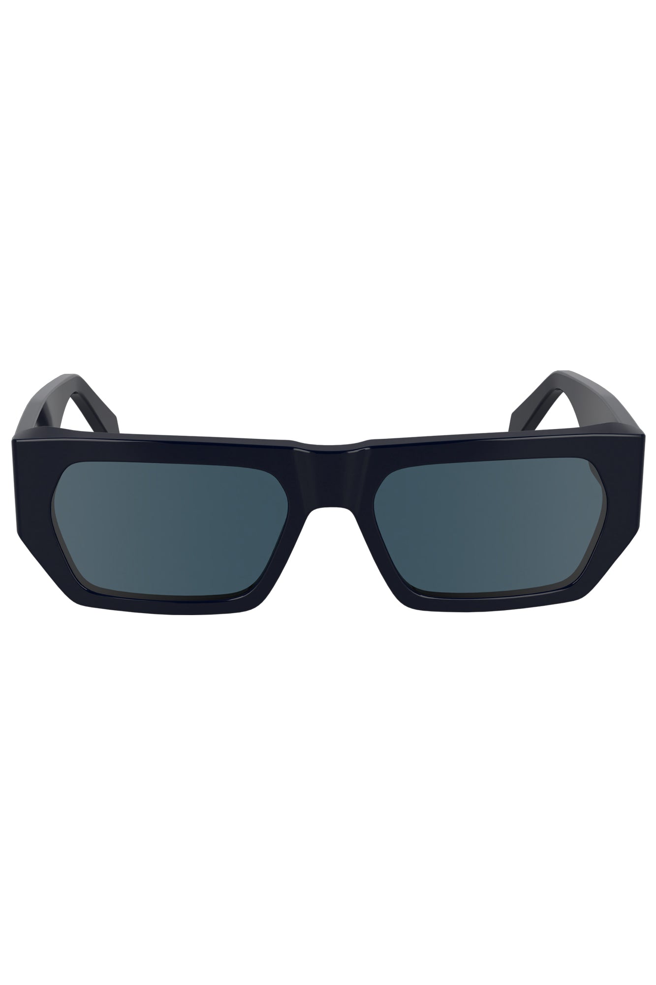 CKJ24625S_BL400 – Elegante Damen-Sonnenbrille mit Rechtecklinsen und Bio-Acetatgestell – Größe: UNI – Farbe: Blu