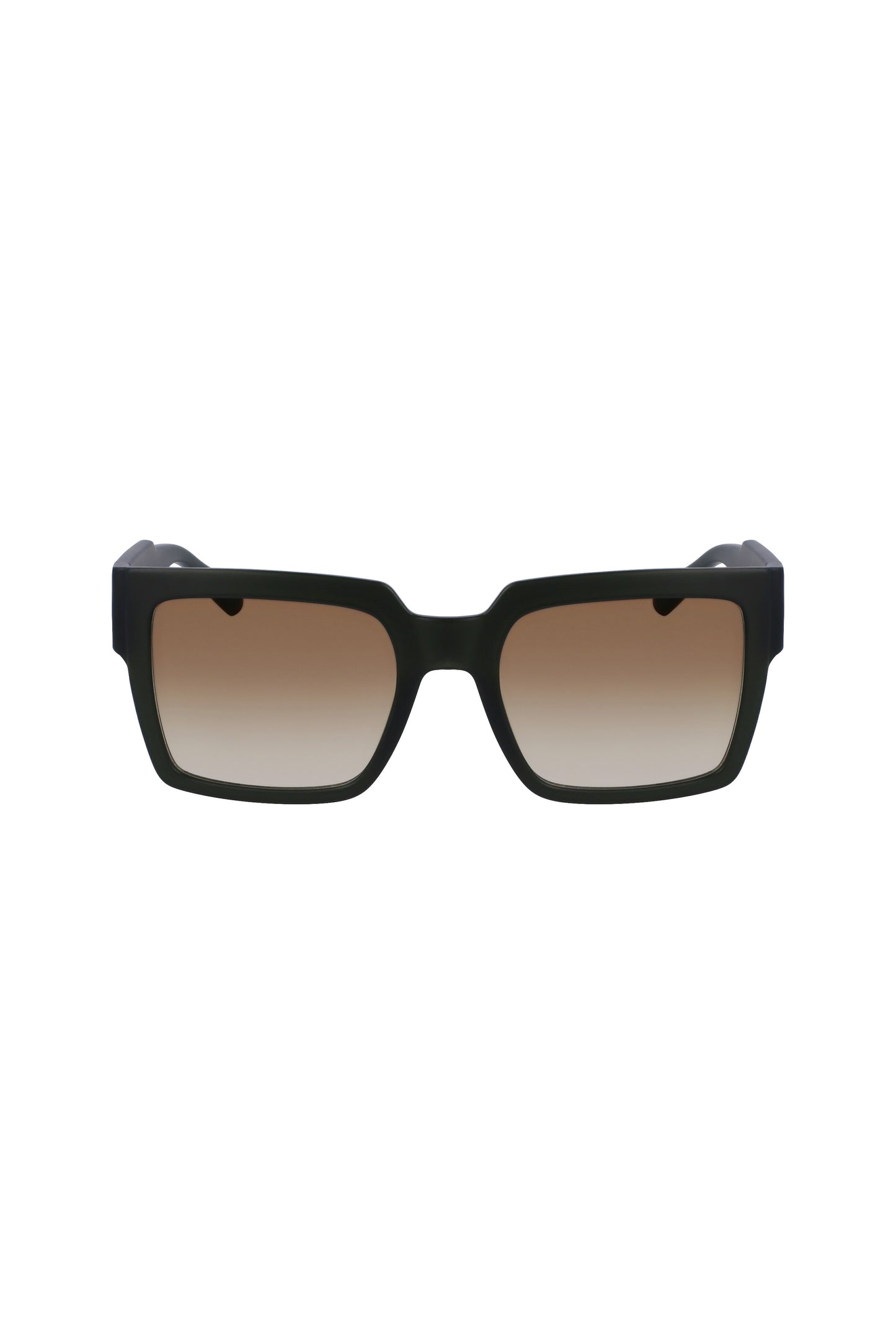 CKJ23622S_MA309 – Damen-Sonnenbrille Braun: Quadratische Gelbe Gläser, Stilvolles Design – Größe: UNI – Farbe: Marrone