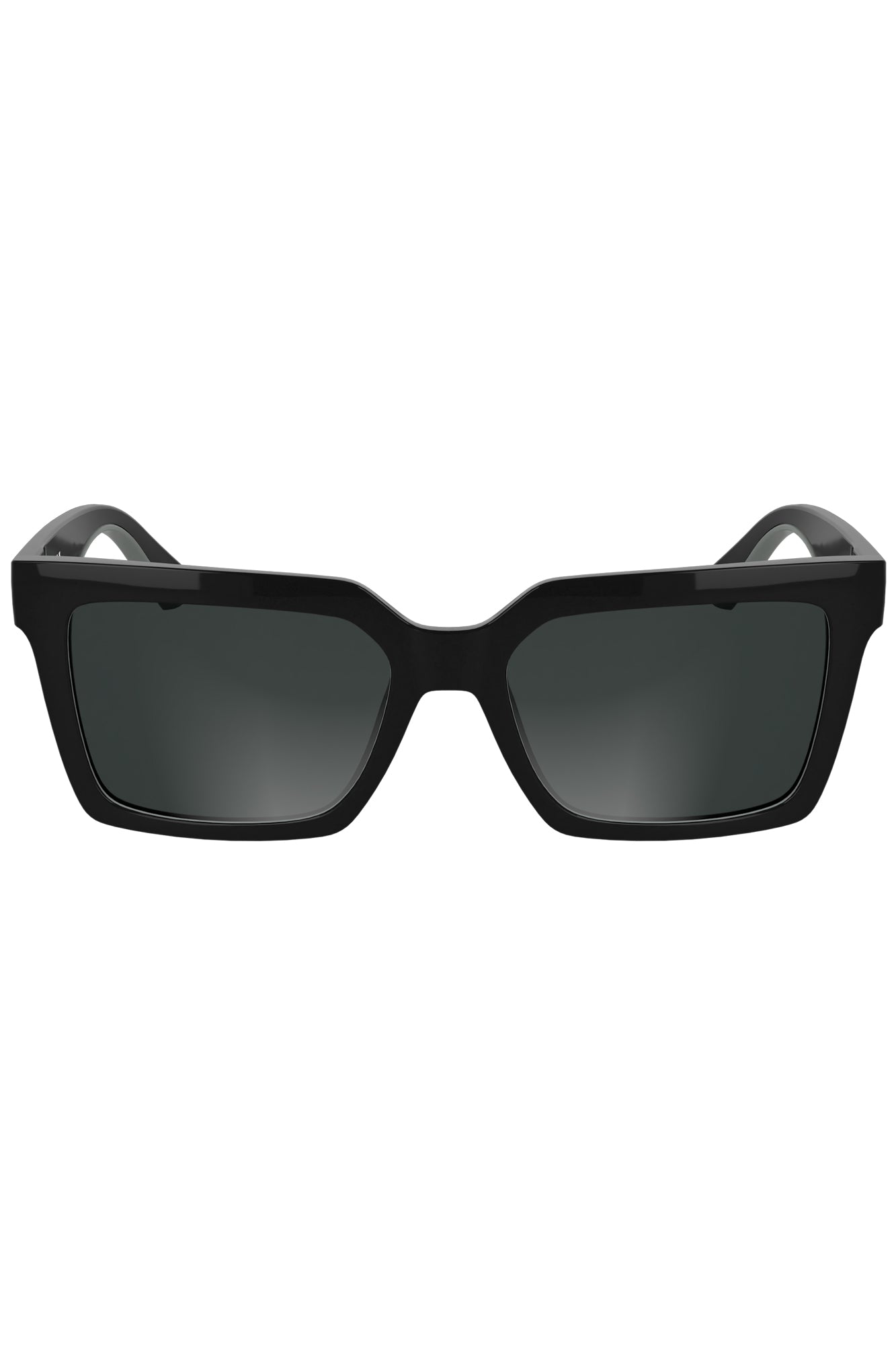 CKJ25602S_NE001 – Damen Sonnenbrille: Bio-Gestell, Quadratische Gläser, Schwarz – Größe: UNI – Farbe: Nero