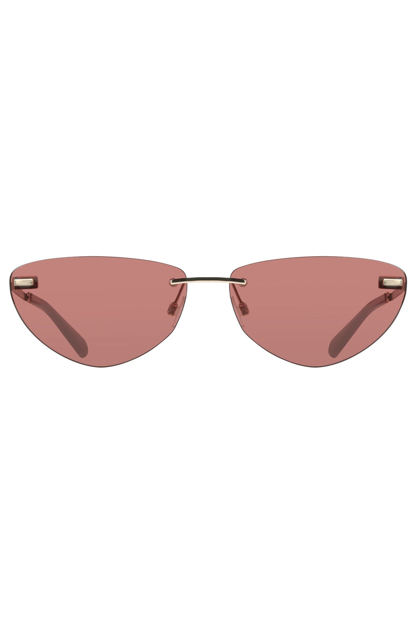CKJ25208S_RS723 – Rosa Damensonnenbrille mit Metallgestell und tropfenförmigem Glas – Größe: UNI – Farbe: Rosa