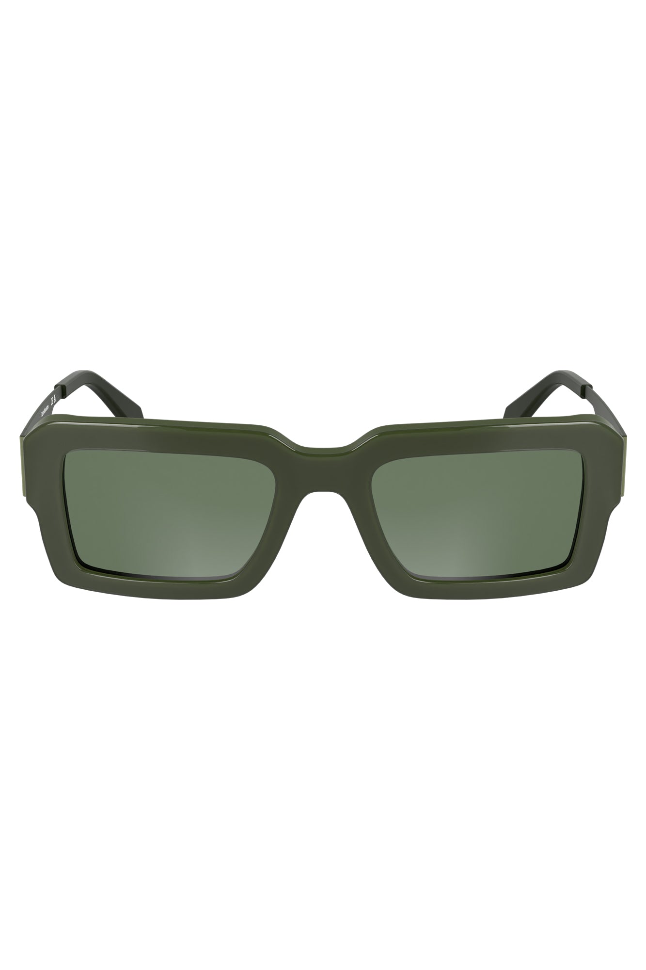 CKJ25606S_VE300 – Stylische grüne Damensonnenbrille mit Acetat-Gestell und Logo-Detail – Größe: UNI – Farbe: Verde
