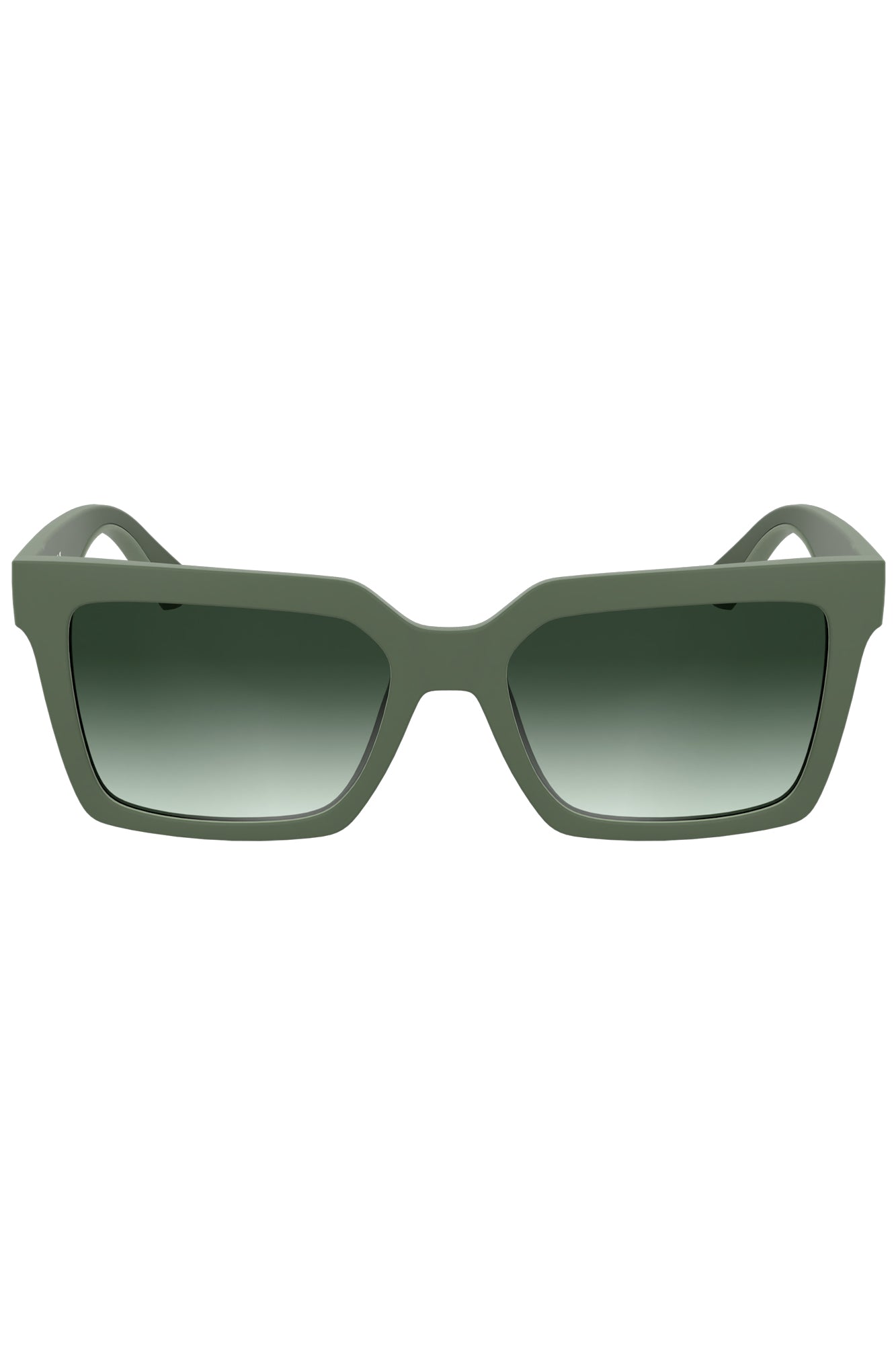 CKJ25602S_VE302 – Damen Sonnenbrille: Grüner Bio-Rahmen, Quadratische Gläser, 54mm – Größe: UNI – Farbe: Verde