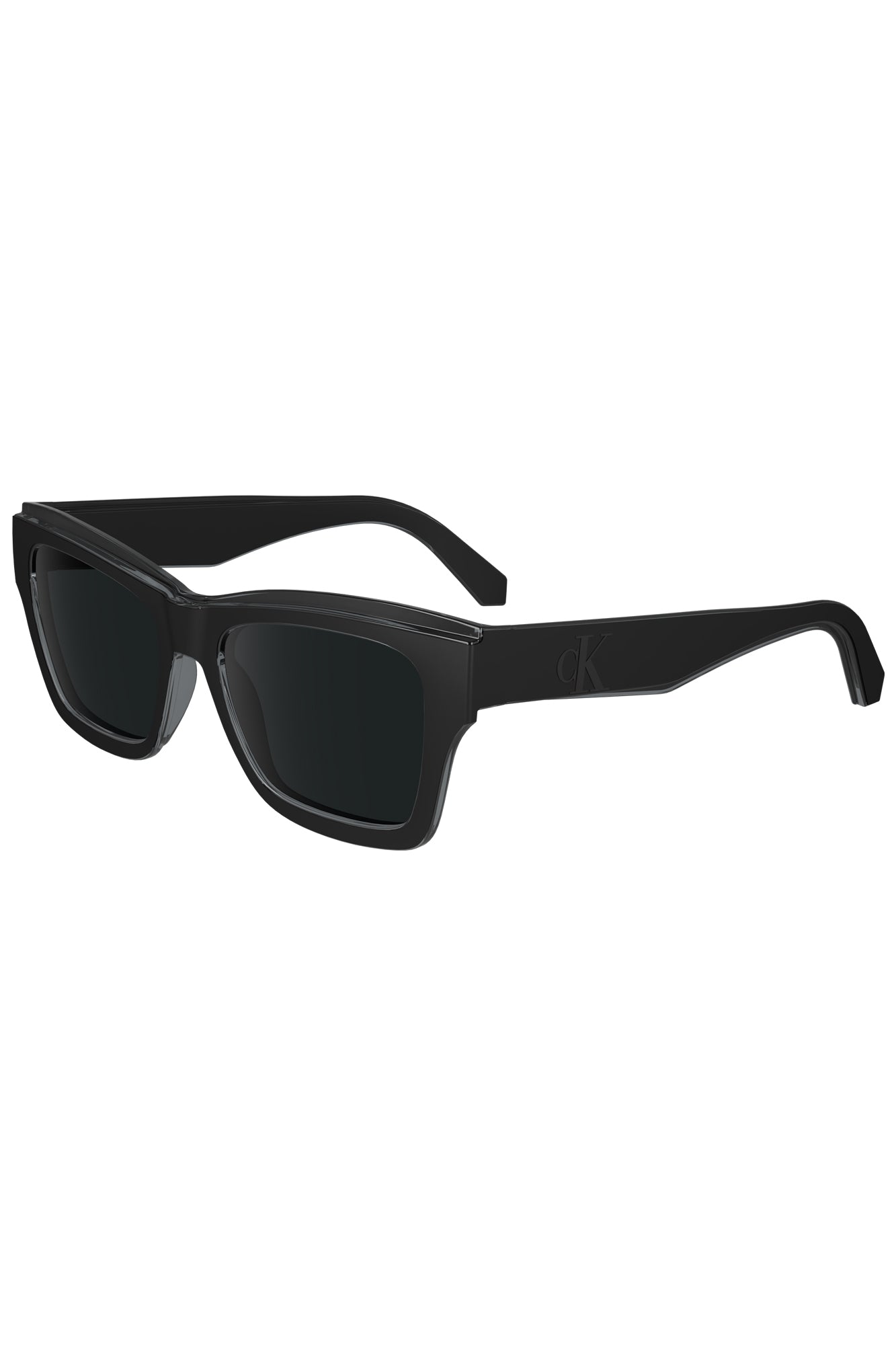 CKJ24609S_NE001 – Herren-Sonnenbrille: Quadratische Bio-Rahmen, Schwarz, 53mm Gläser – Größe: UNI – Farbe: Nero