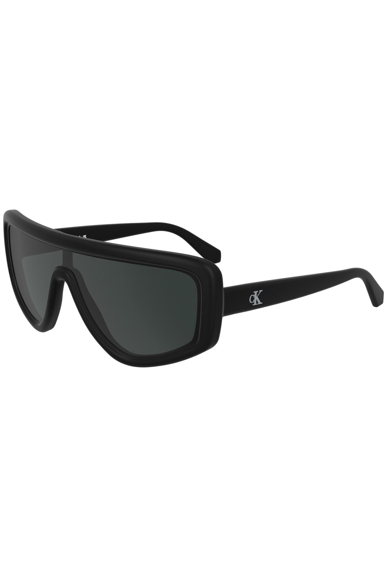 CKJ25605S_NE002 – Elegante Herren-Sonnenbrille schwarz - Biogestell & Rauchglas – Größe: UNI – Farbe: Nero