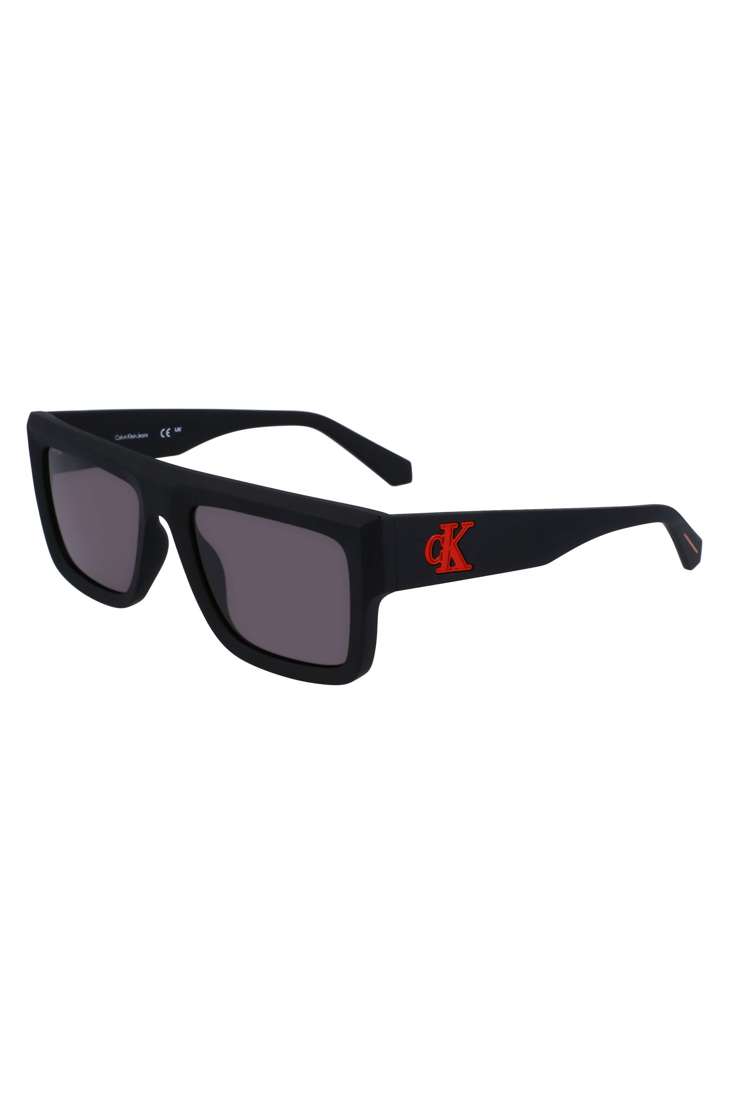 CKJ23642S_NE002 – Elegante Herren-Sonnenbrille: Rechteckiges, schwarzes Design – Größe: UNI – Farbe: Nero