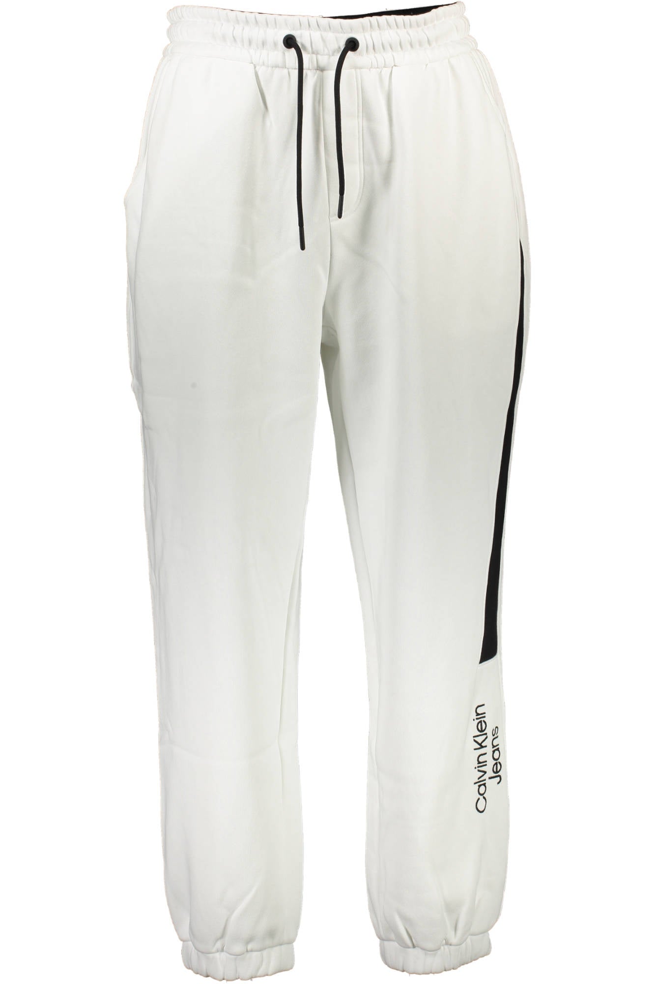 J30J322045_BIANCO_YAF – Weiße Herren-Sporthose mit Kontrastdetails und elastischem Bund – Größe: M, L, XL, 2XL – Farbe: Bianco