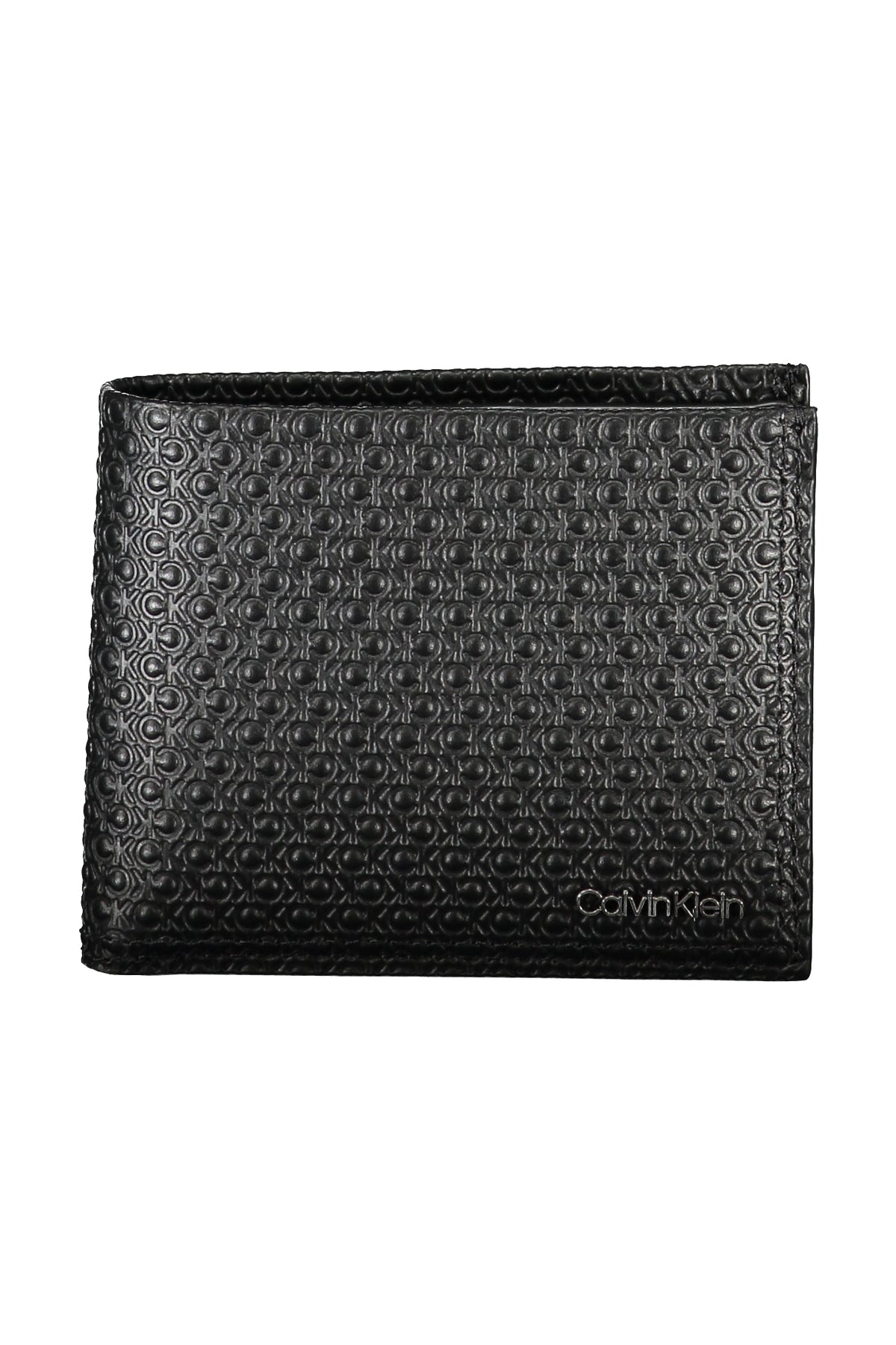 K50K510894_NE0IO – Herren-Geldbörse: Schwarze Brieftasche mit RFID-Schutz und Details – Größe: UNI – Farbe: Nero