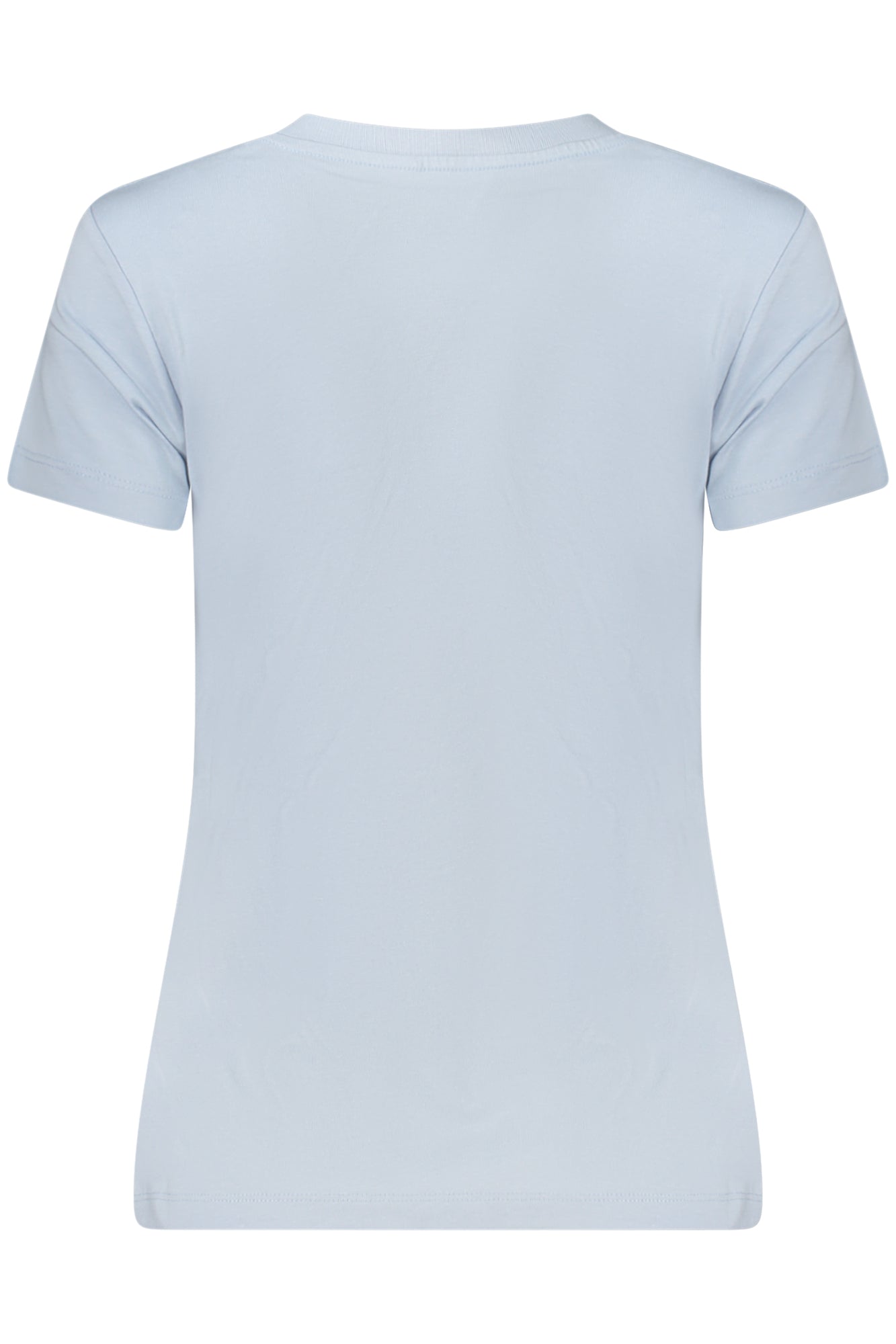 J20J225252_AZCUI – Damen Slim Fit T-Shirt Blau, Rundhals, Iridisierendes Design – Größe: XS, S, M, L, XL – Farbe: Azzurro