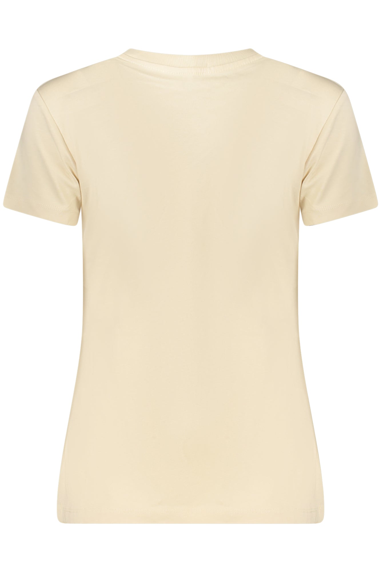 J20J225252_BEAEA – Damen Kurzarm T-Shirt Beige Slim Fit mit Rundhalsausschnitt & Print – Größe: XS, S, M, L, XL – Farbe: Beige