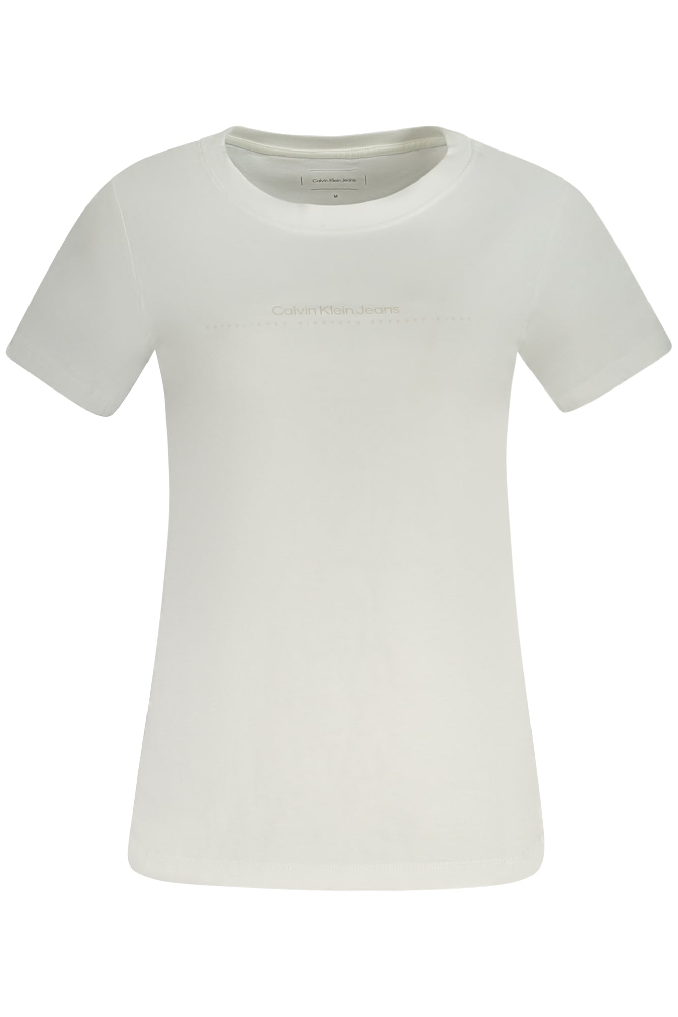 J20J224990_BIYAF – CALVIN KLEIN T-SHIRT MANICHE CORTE DONNA BIANCO – Größe: S, M, L, XS, XL – Farbe: Bianco