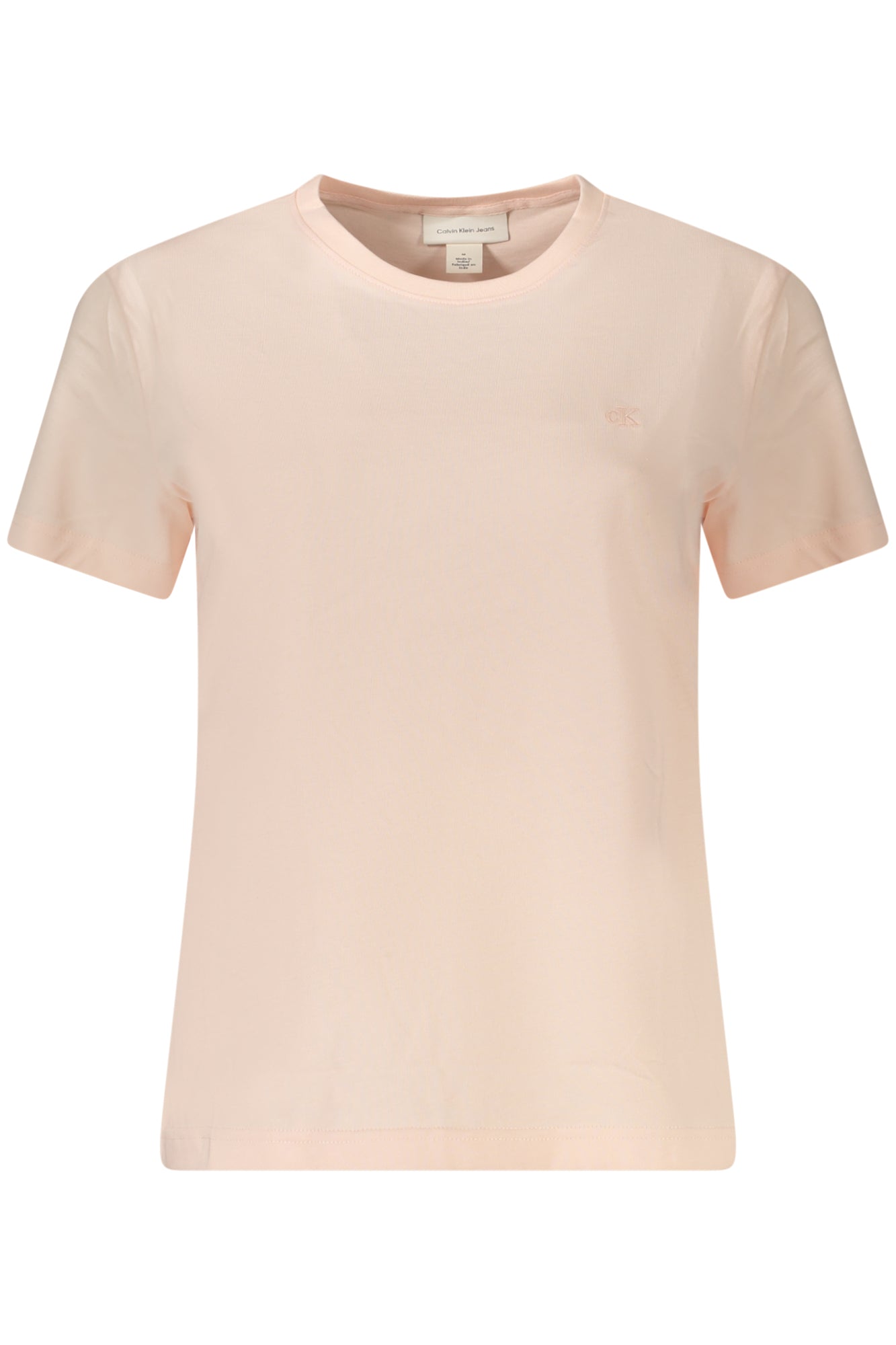 LV047B224G_RSVI7 – Damen Rosa Kurzarm T-Shirt mit Stickerei und Rundhals✔️ – Größe: XS, S, M, L, XL – Farbe: Rosa