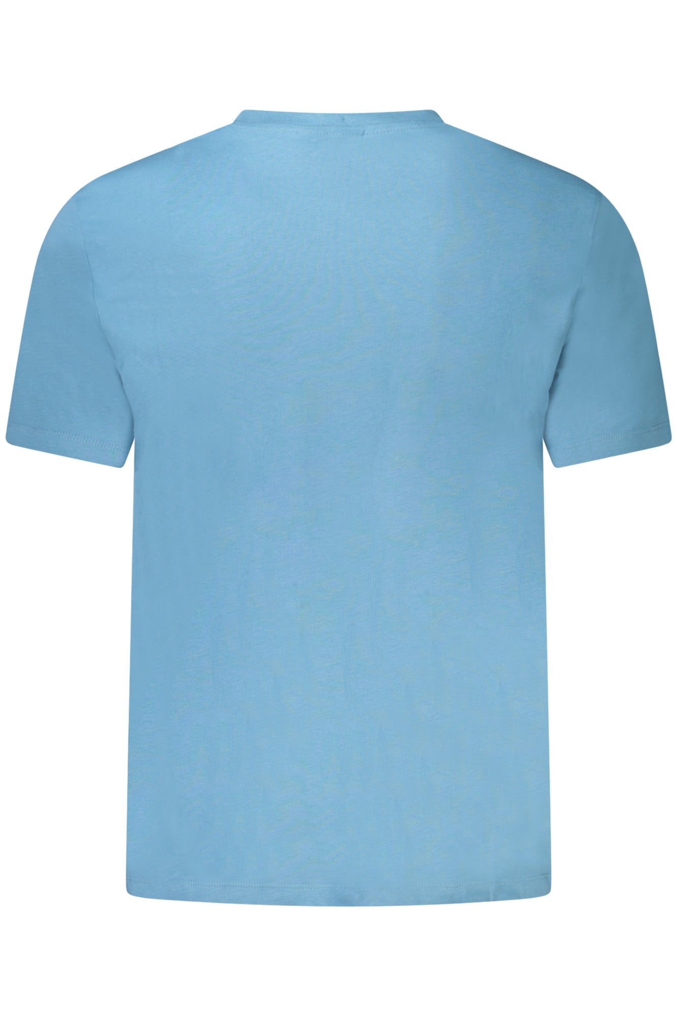 LV040HM265_AZVF5 – Herren Blaues Kurzarm-T-Shirt mit Rundhals & Stickerei - Stilvoll & Modern – Größe: S, M, L, XL, 2XL – Farbe: Azzurro