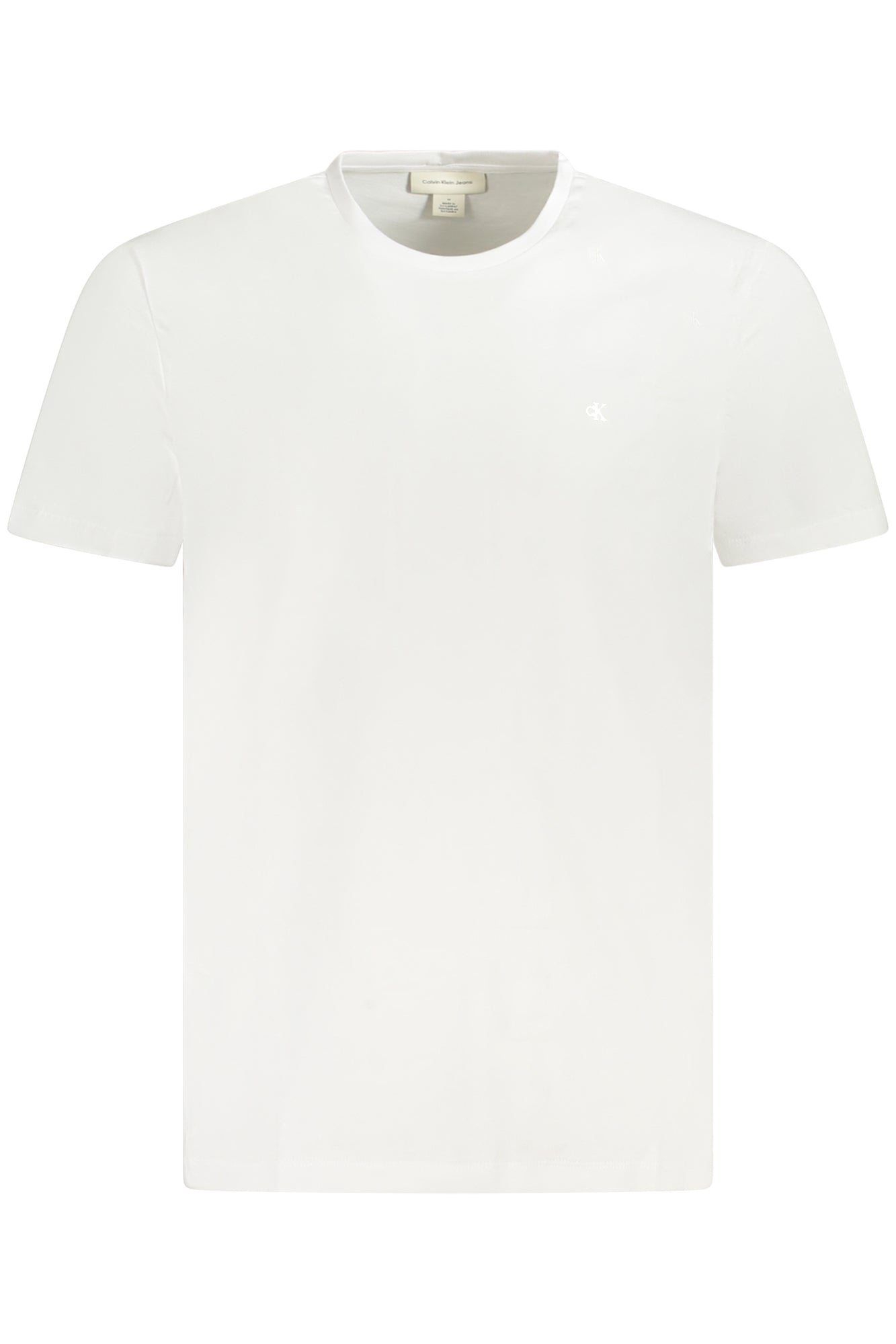 LV040HM265_BIYAA – Herren Kurzarm T-Shirt Weiß mit Rundhals & Stickerei-Logo – Größe: S, M, L, XL, 2XL – Farbe: Bianco