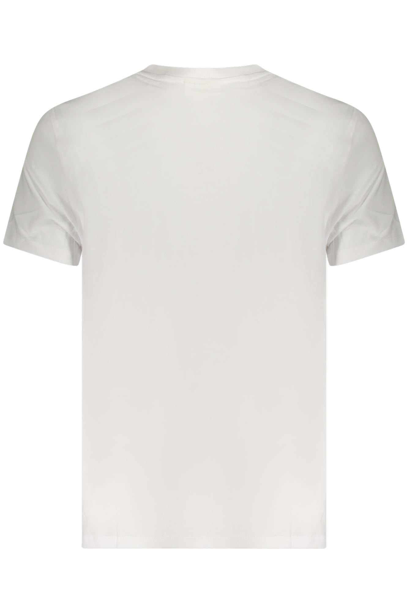 LV040HM298_BIYAA – Weißes Herren T-Shirt mit V-Ausschnitt und edler Stickerei – Größe: S, M, L, XL – Farbe: Bianco