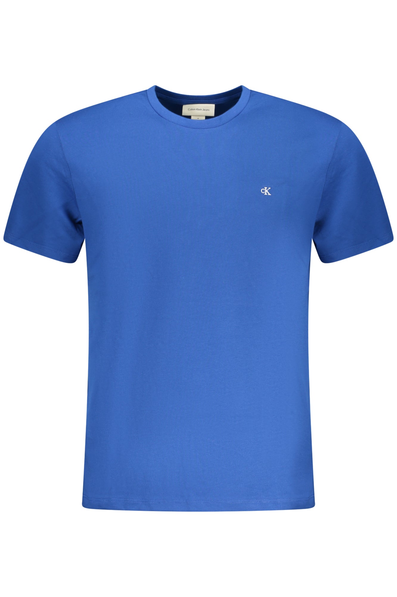 LV04RD254G_BL2IL – Herren Kurzarm T-Shirt Blau mit Logo-Stickerei und Rundhalsausschnitt – Größe: S, M, L, XL, 2XL – Farbe: Blu