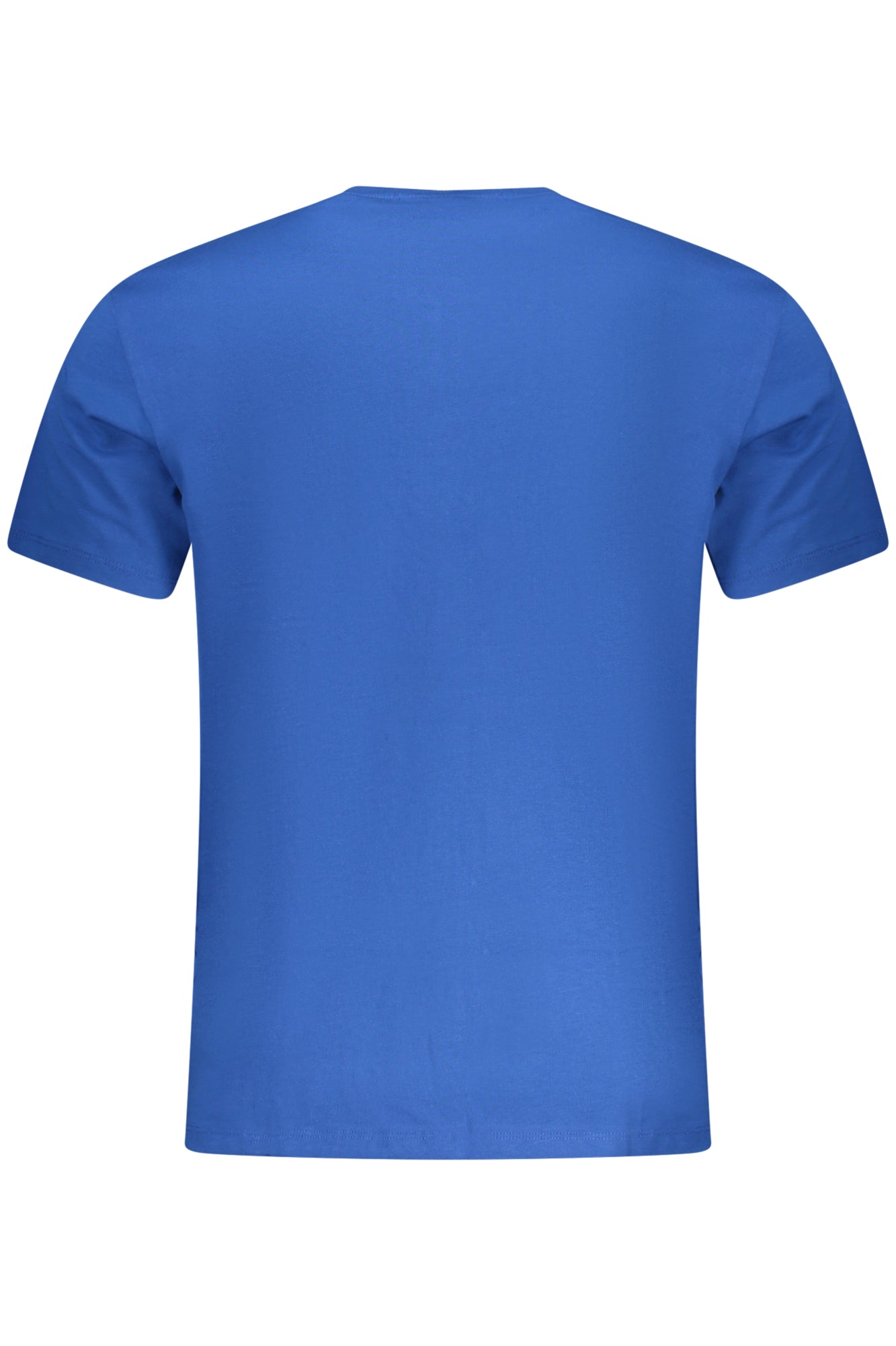 LV04RD254G_BL2IL – Herren Kurzarm T-Shirt Blau mit Logo-Stickerei und Rundhalsausschnitt – Größe: S, M, L, XL, 2XL – Farbe: Blu