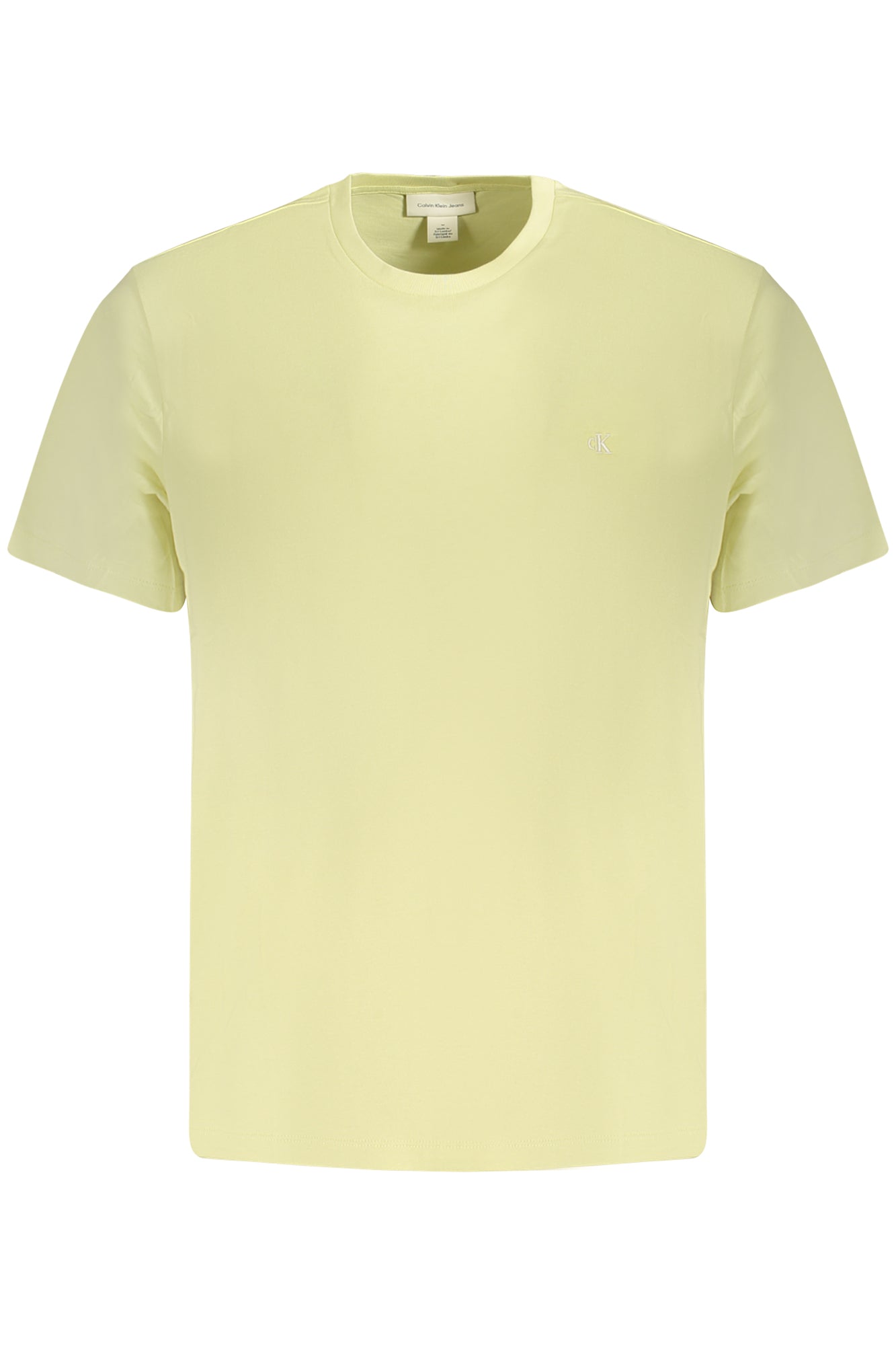 LV040HM265_GIRLV – Herren Kurzarm T-Shirt Gelb mit Logo Stickerei, Rundhals Design – Größe: S, M, L, XL – Farbe: Giallo