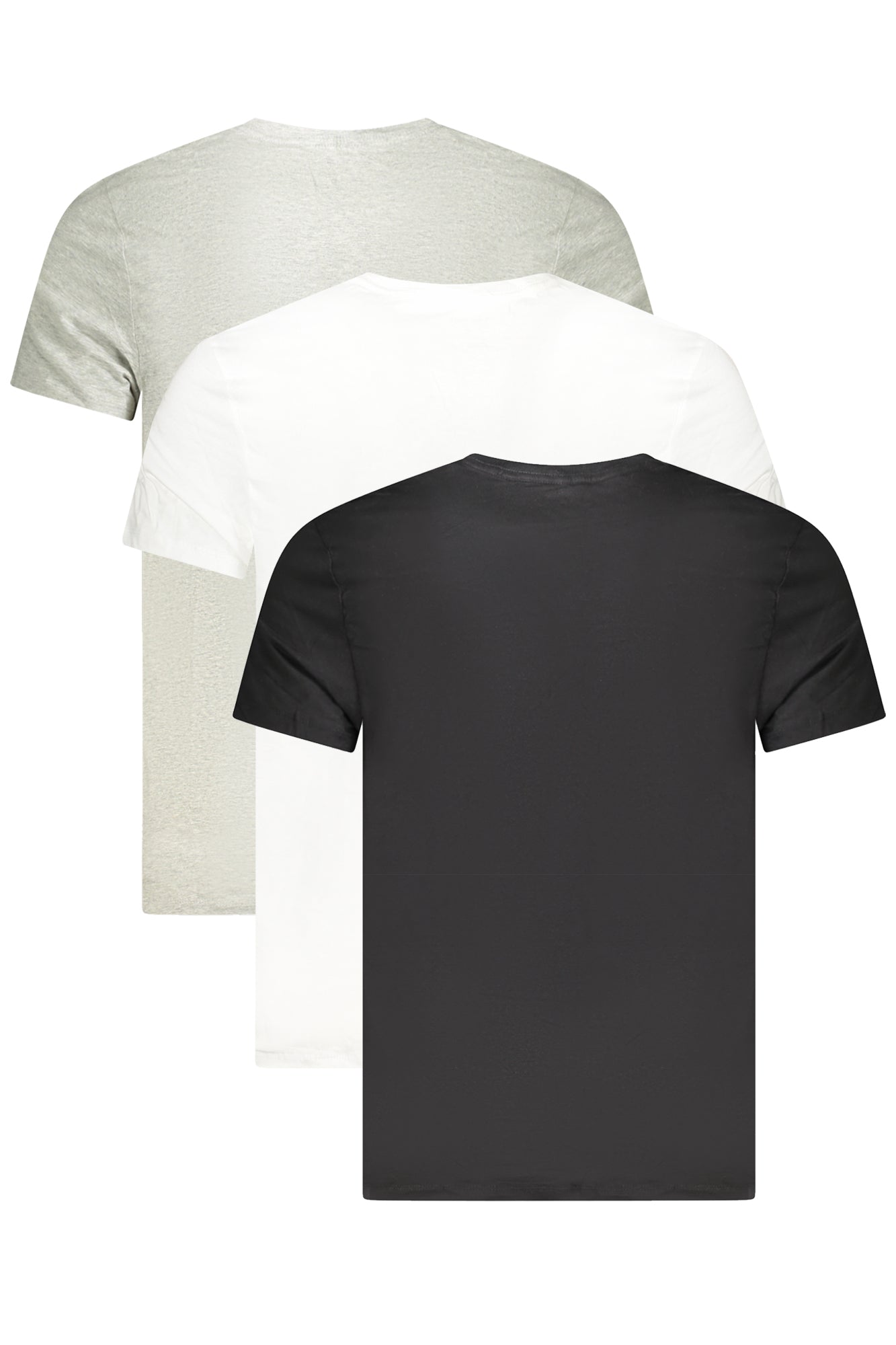 LV00NB4051_GRMP1 – 3er-Pack Herren Rundhals T-Shirts in Weiß, Grau & Schwarz – Größe: S, M, L, XL, 2XL – Farbe: Grigio