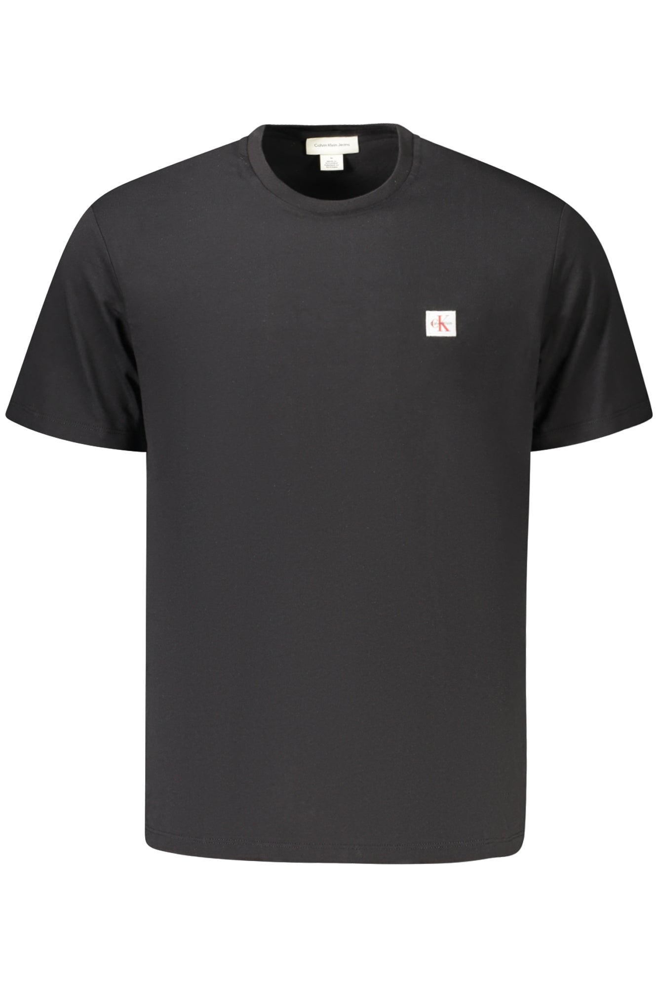 LV04RC272G_NEUB1 – Schwarzes Herren T-Shirt mit Rundhals und Logo-Applikation – Größe: S, M, L, XL, 2XL – Farbe: Nero