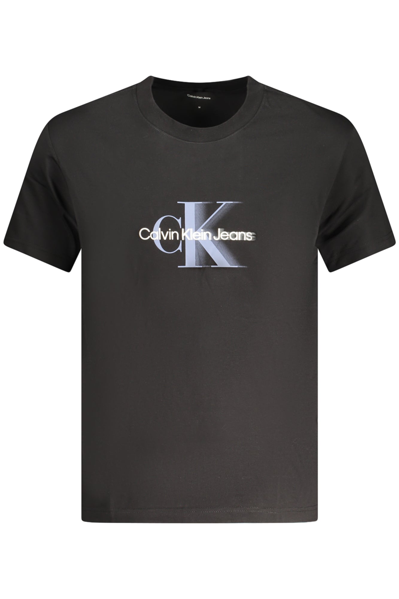 J30J327471_NEBEH – Herren Kurzarm T-Shirt Schwarz mit Rundhals und Kontrastdetails – Größe: S, M, L, XL, 2XL – Farbe: Nero