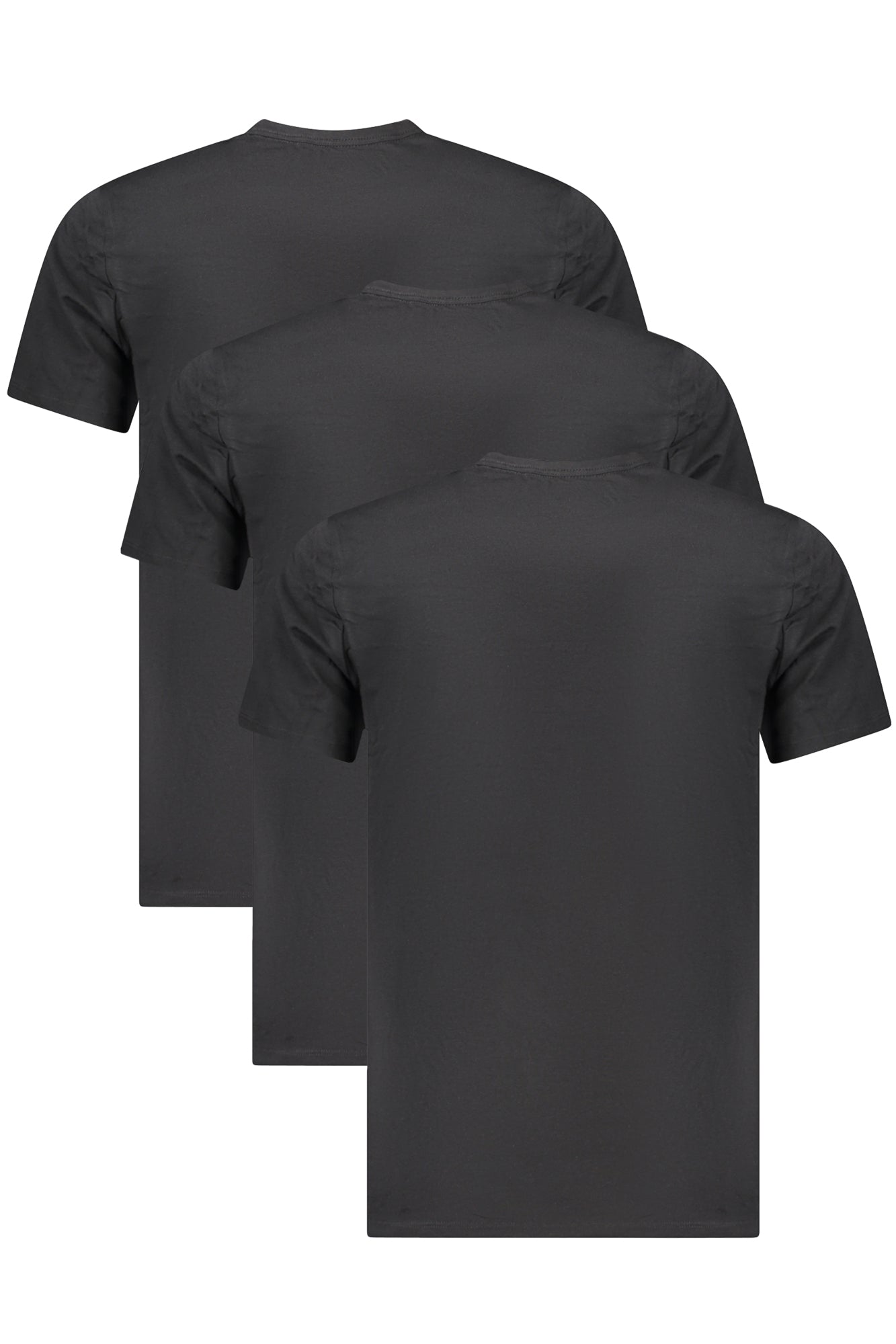 LV00NB4185_NEUB1 – Dreierpack Slim Fit Schwarz Herren T-Shirts - Kurzarm Rundhals – Größe: S, M, L, XL – Farbe: Nero