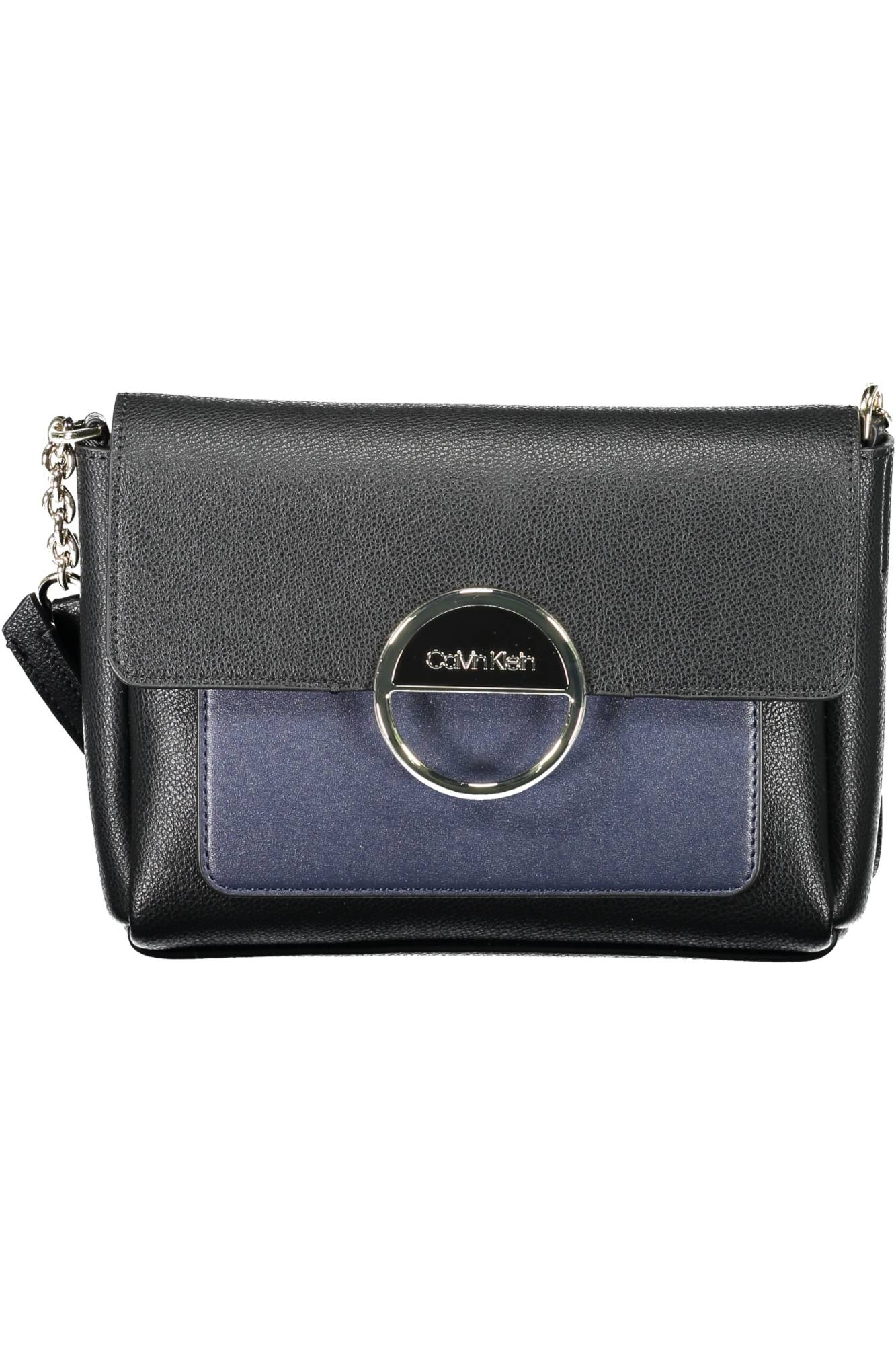 K60K606510_NERO_BAX – Elegante Schultertasche Damen Schwarz mit Kontrastdetails und Logo – Größe: UNI – Farbe: Nero