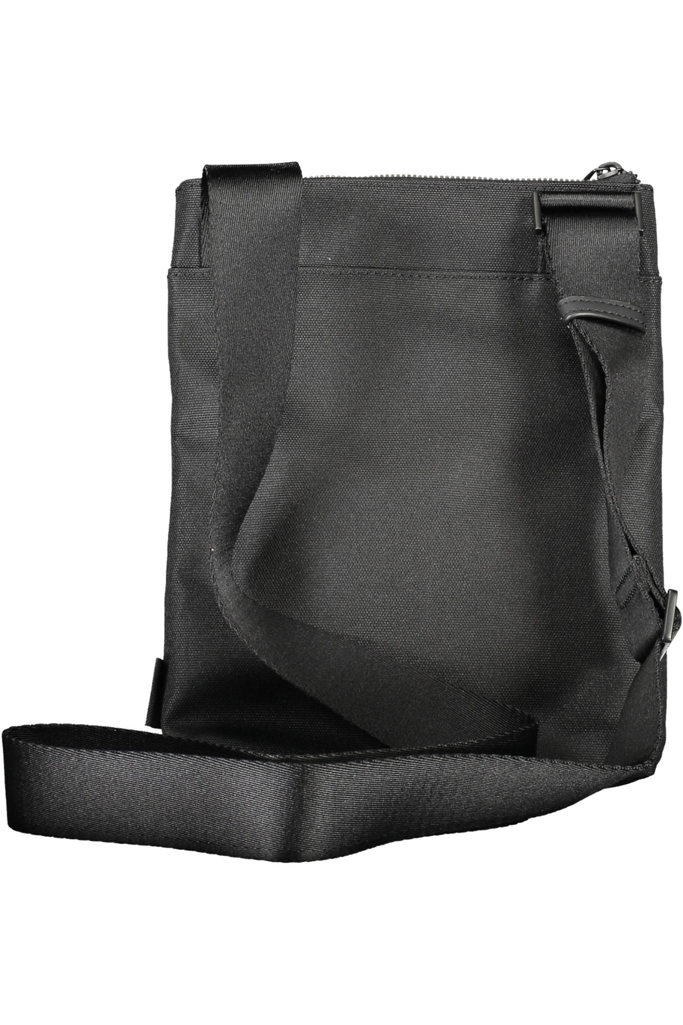 K50K509588_NERO_BAX – Stilvolle schwarze Herrenumhängetasche aus recyceltem Polyester – Größe: UNI – Farbe: Nero