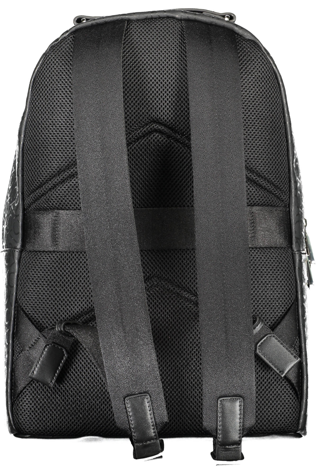 K50K509277_NERO_01L – Stylischer Herrenrucksack Schwarz mit Kontrastdetails & Recyclingmaterial – Größe: UNI – Farbe: Nero