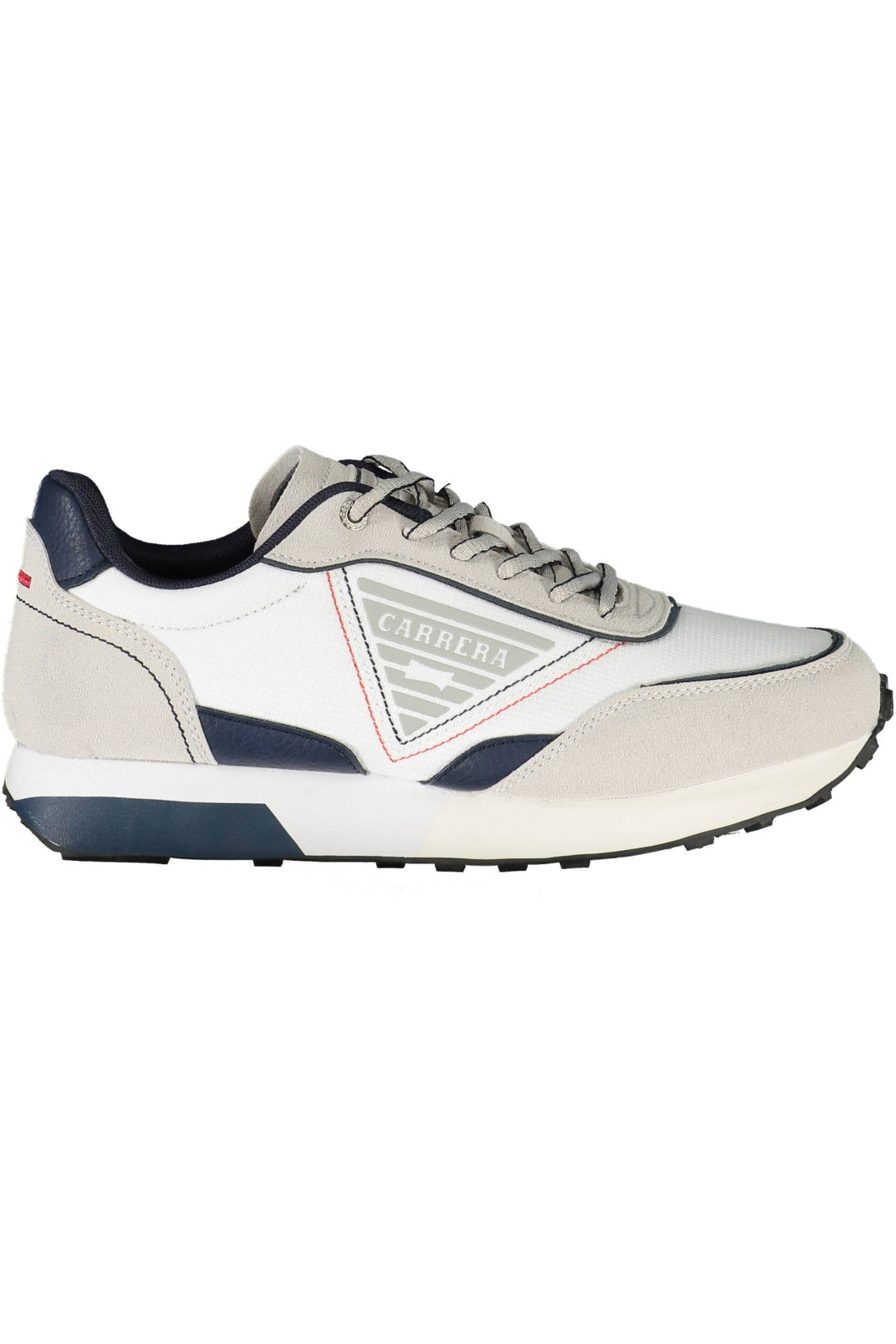 CAM12401M_BIANCO_1035 – Herren-Sportschuh Weiß mit Kontrastdetails und Schnürsenkeln – Größe: 43, 44, 45 – Farbe: Bianco
