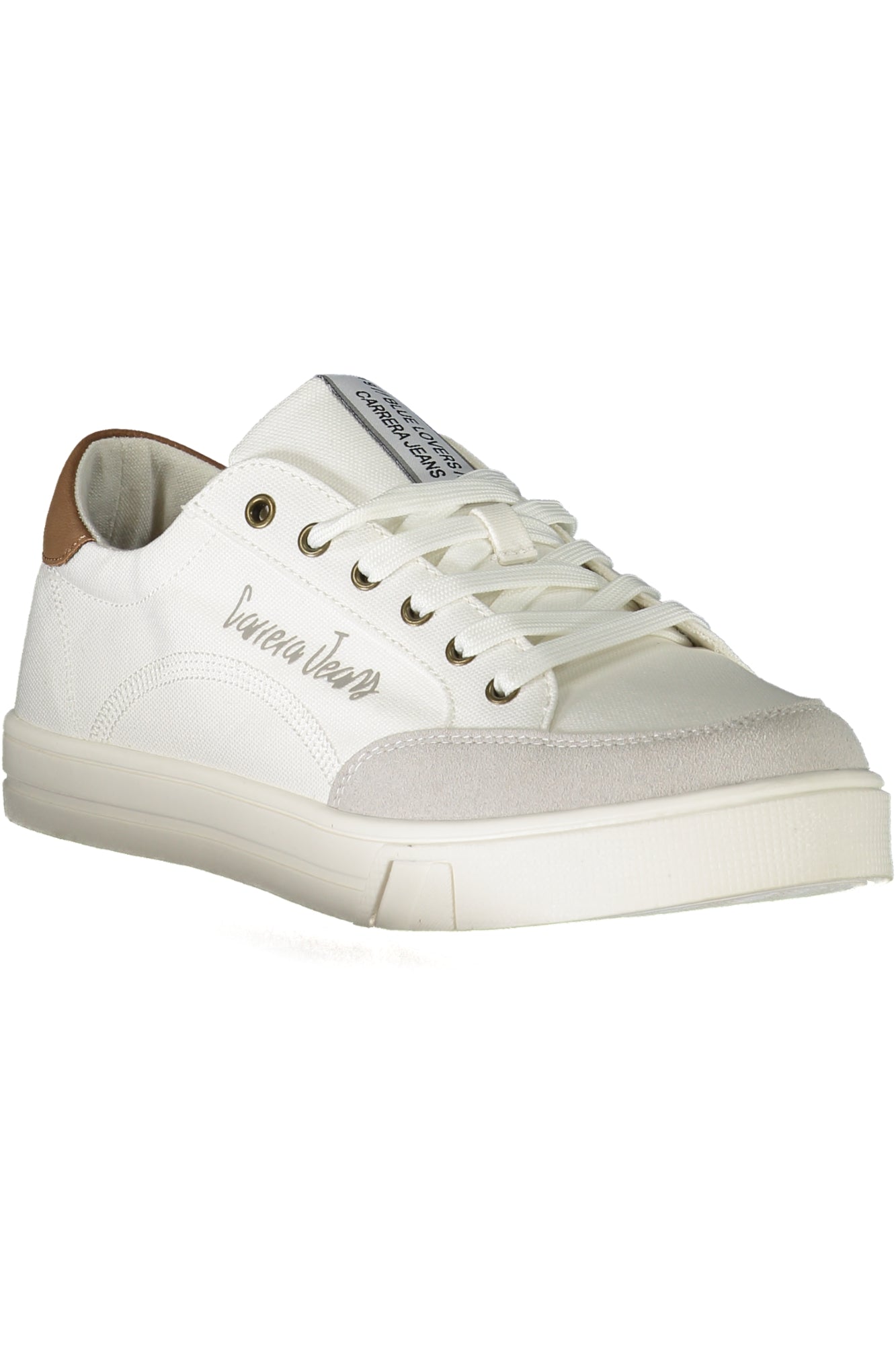 CAM64200C_BI1010 – Stylischer Herren-Sportschuh in Weiß mit Kontrastelementen und Schnürsenkeln – Größe: 40, 41, 42, 43, 44, 45 – Farbe: Bianco