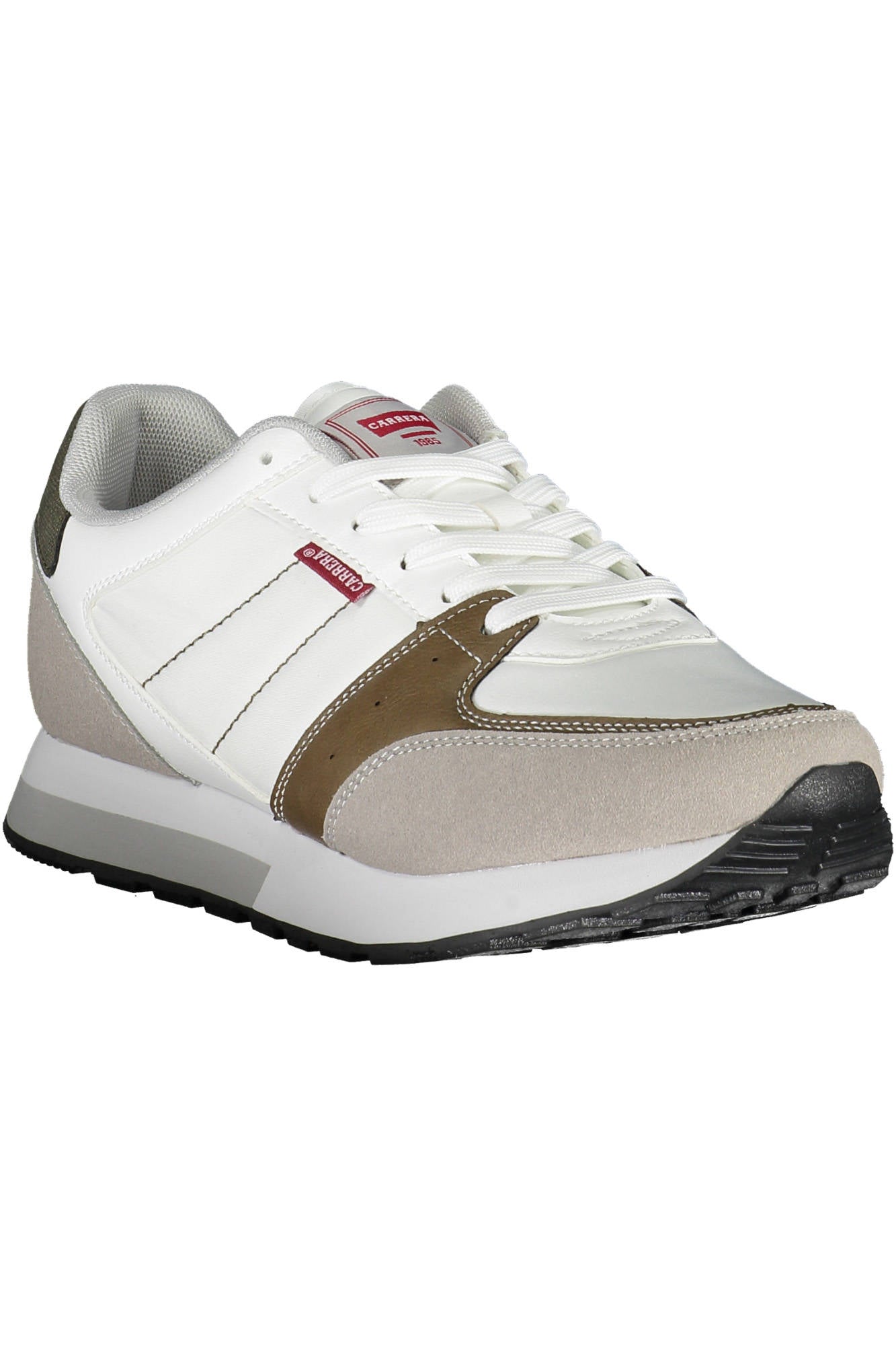 CAM12107M_BIANCO_1077 – Herren Sportschuh - Weiß, Schnürsenkel, Kontrastdetails, Logo-Design – Größe: 40, 41, 42, 43, 44, 45 – Farbe: Bianco