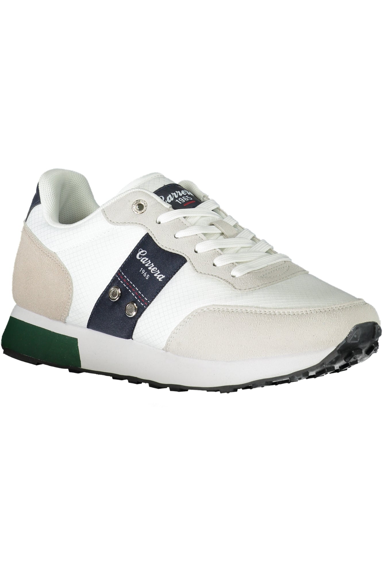 CAM12400M_BI1038 – Sportlicher Herrenschuh Weiß mit Kontrastdetails und Schnürsenkeln – Größe: 40, 41, 42, 43, 44, 45 – Farbe: Bianco