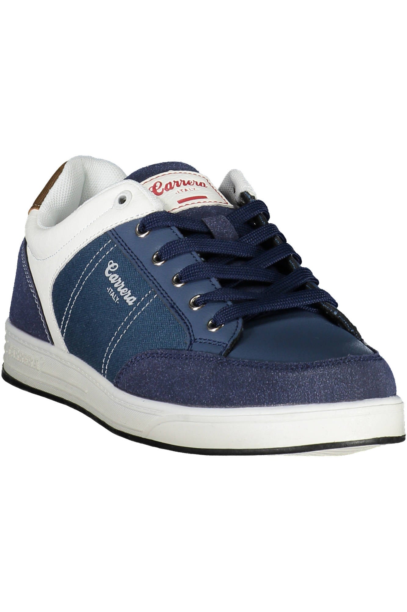 CAM23302M_BLU_3510 – Stylischer Herrensneaker Blau mit Kontrastdetails und Schnürdesign – Größe: 40, 41, 42, 43, 44, 45 – Farbe: Blu