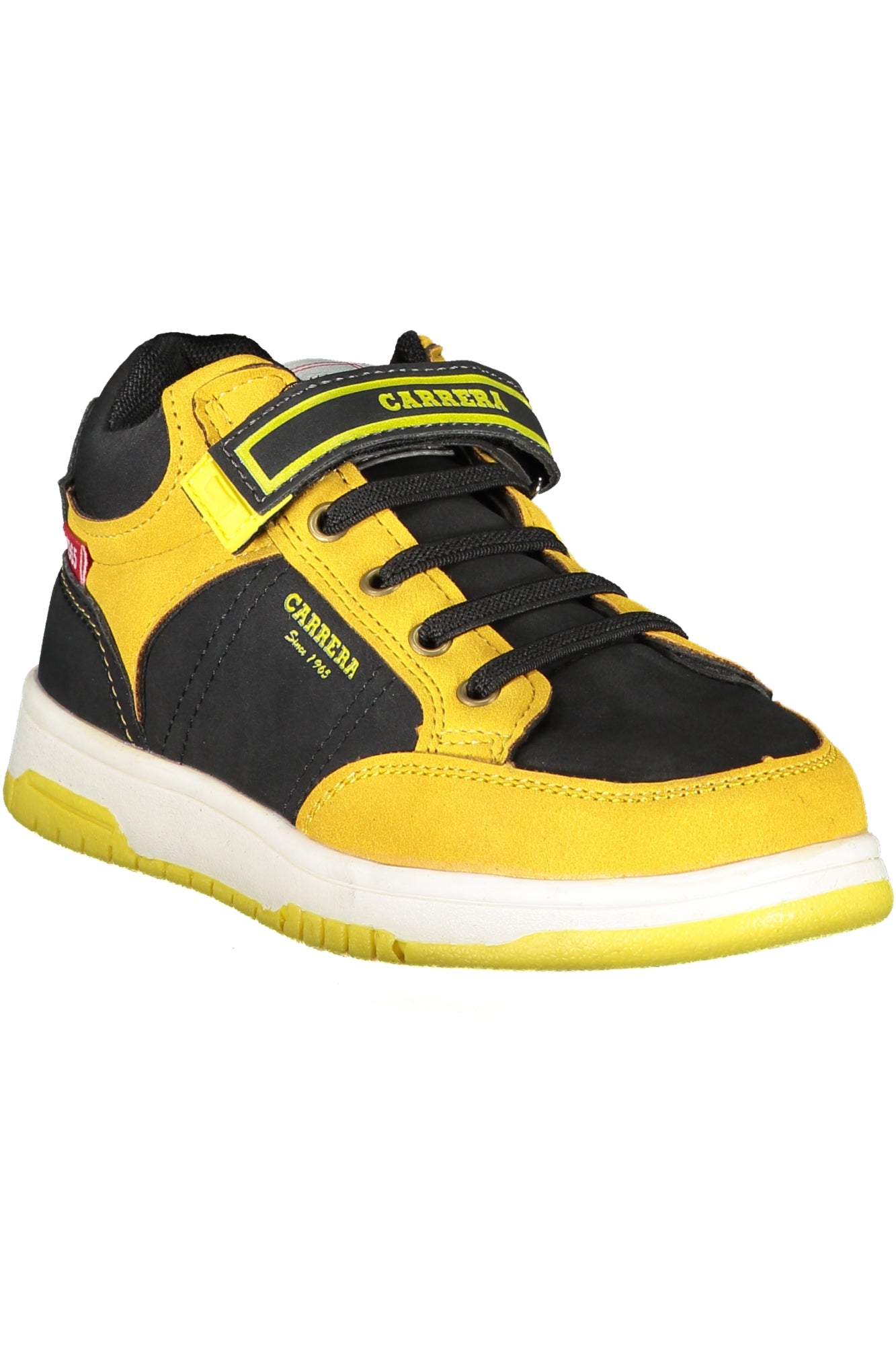 CAK23303_NE2091BLAC – Stylischer Herrensportschuh in Schwarz mit Schnürung und Klettverschluss – Größe: 30, 31, 32, 33, 34, 35 – Farbe: Nero