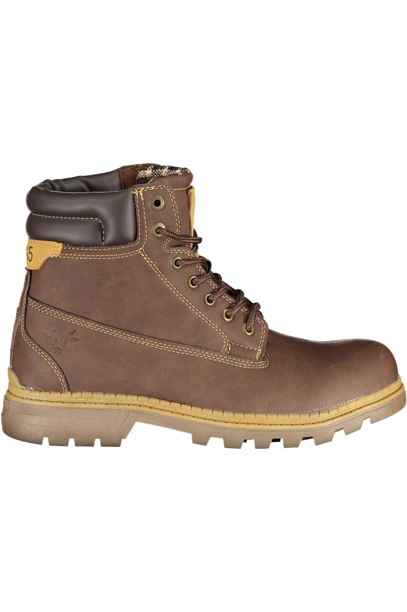 CAM73200-F1_MA6868COFF – Damen Schnürstiefel Braun mit Kontrastdetails und Logo-Design – Größe: 35, 36, 37, 38, 39, 40, 41 – Farbe: Marrone