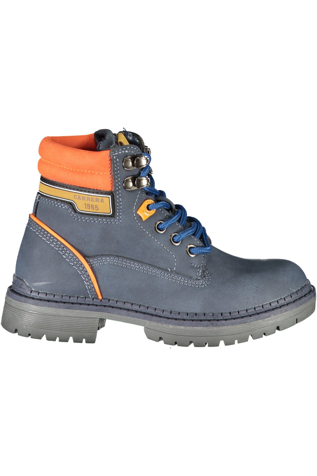 CAK73100_BL3800DEEP – Herren Schnürstiefel Blau: Stilvoll mit Reißverschluss & Kontrastdetails – Größe: 30, 31, 32, 33, 34, 35 – Farbe: Blu