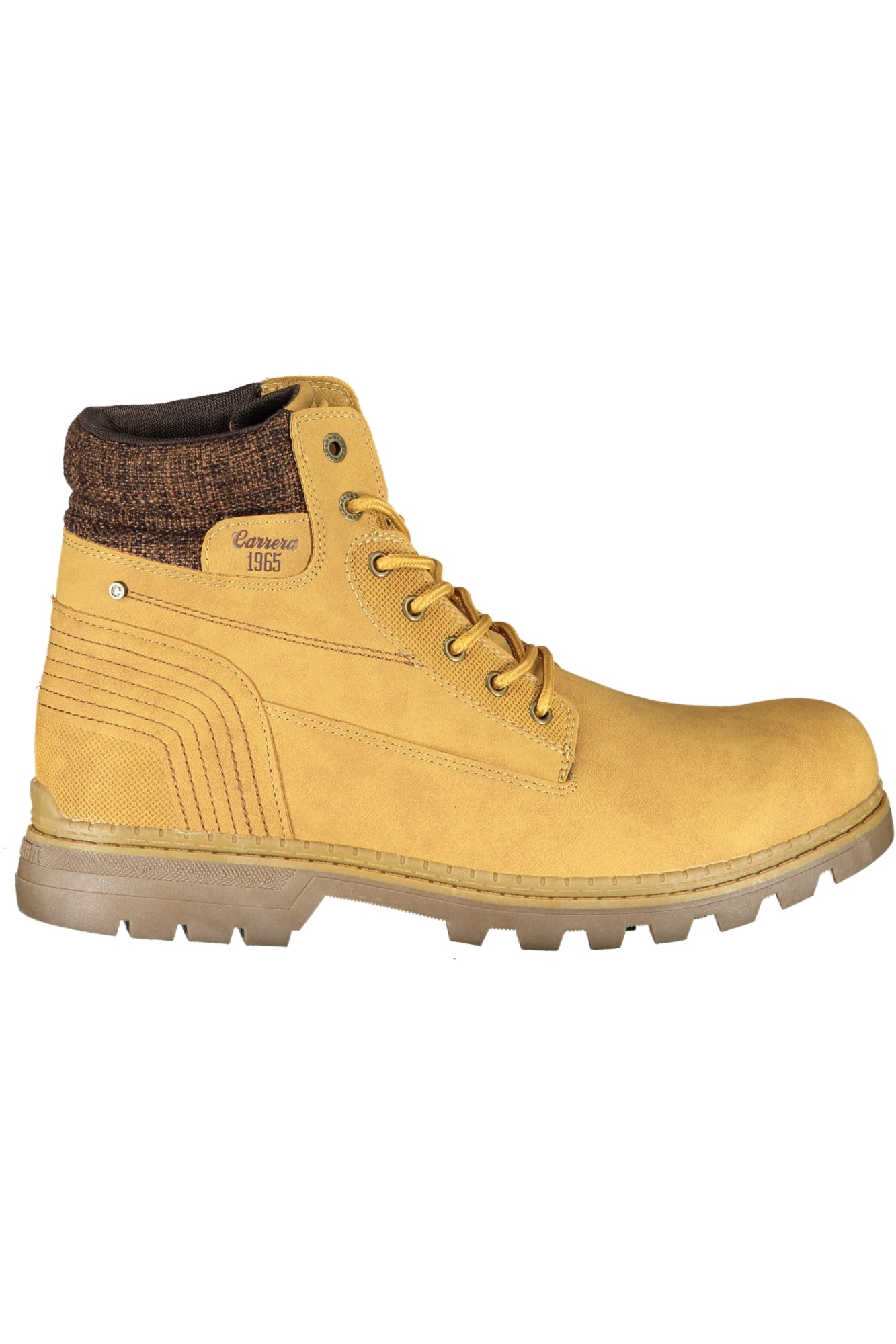 CAM73203_GI6060TAN – Herrenstiefel Gelb: Stylische Schnürstiefel mit Details & Logo – Größe: 40, 41, 42, 43, 44, 45, 46 – Farbe: Giallo