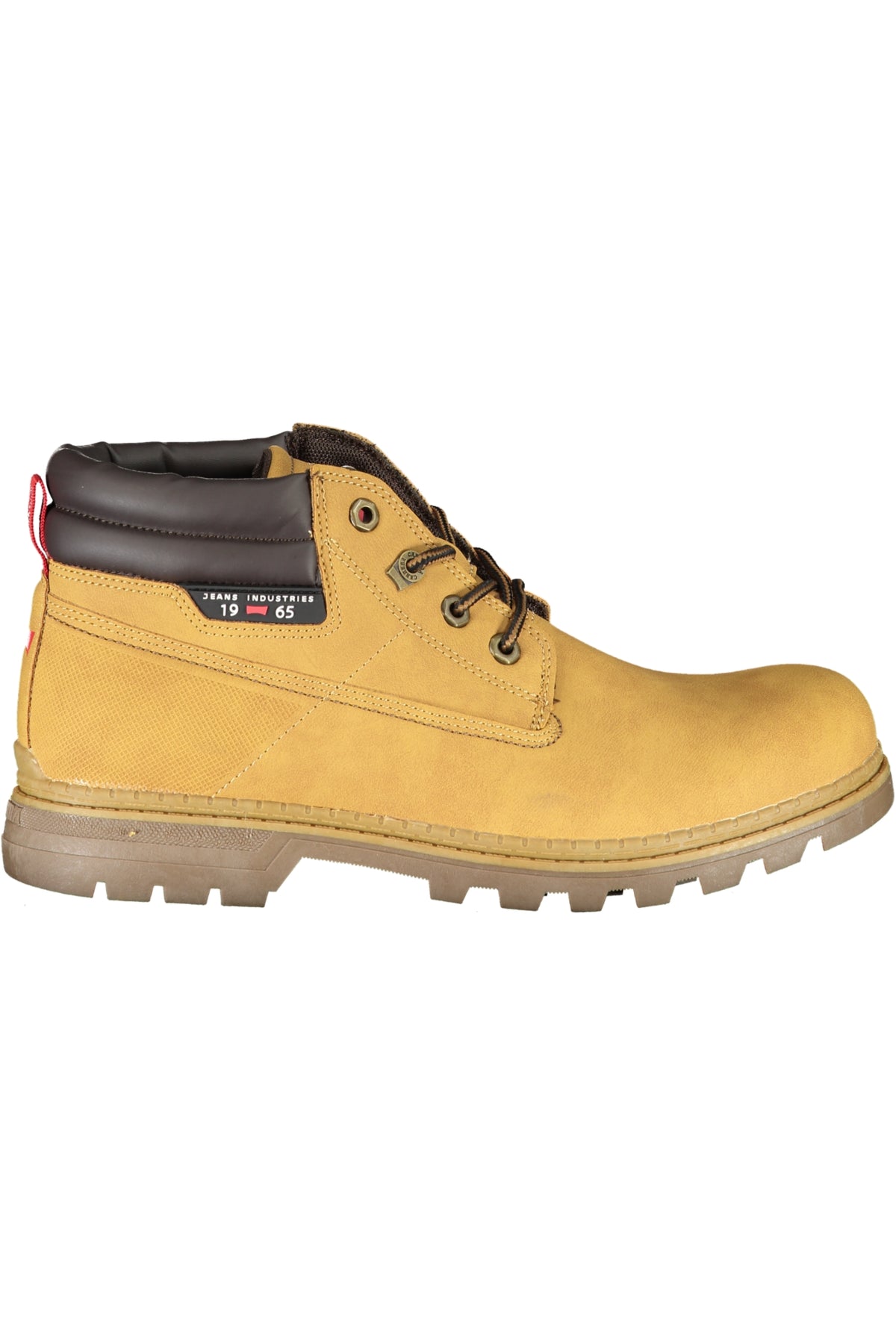 CAM73302N_GI6060TAN – Herren Schnürstiefelette Gelb mit Kontrastdetails und Logo-Design – Größe: 40, 41, 42, 43, 44, 45, 46 – Farbe: Giallo