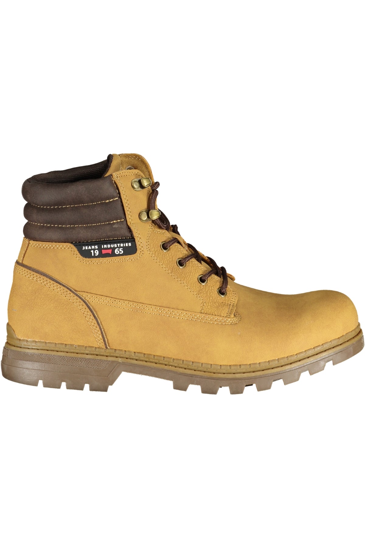 CAM73301N_GI6060TAN – Stiefelette Herren Gelb mit Schnürung und Kontrastdetails – Größe: 40, 41, 42, 43, 44, 45, 46 – Farbe: Giallo