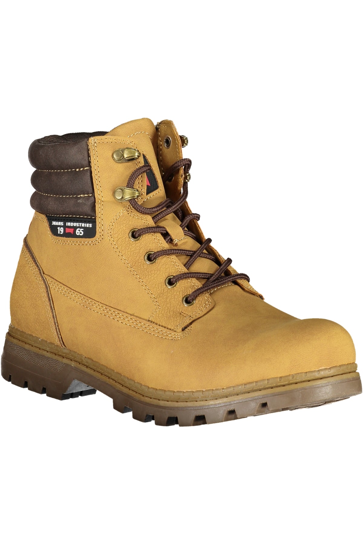 CAM73301N_GI6060TAN – Stiefelette Herren Gelb mit Schnürung und Kontrastdetails – Größe: 40, 41, 42, 43, 44, 45, 46 – Farbe: Giallo