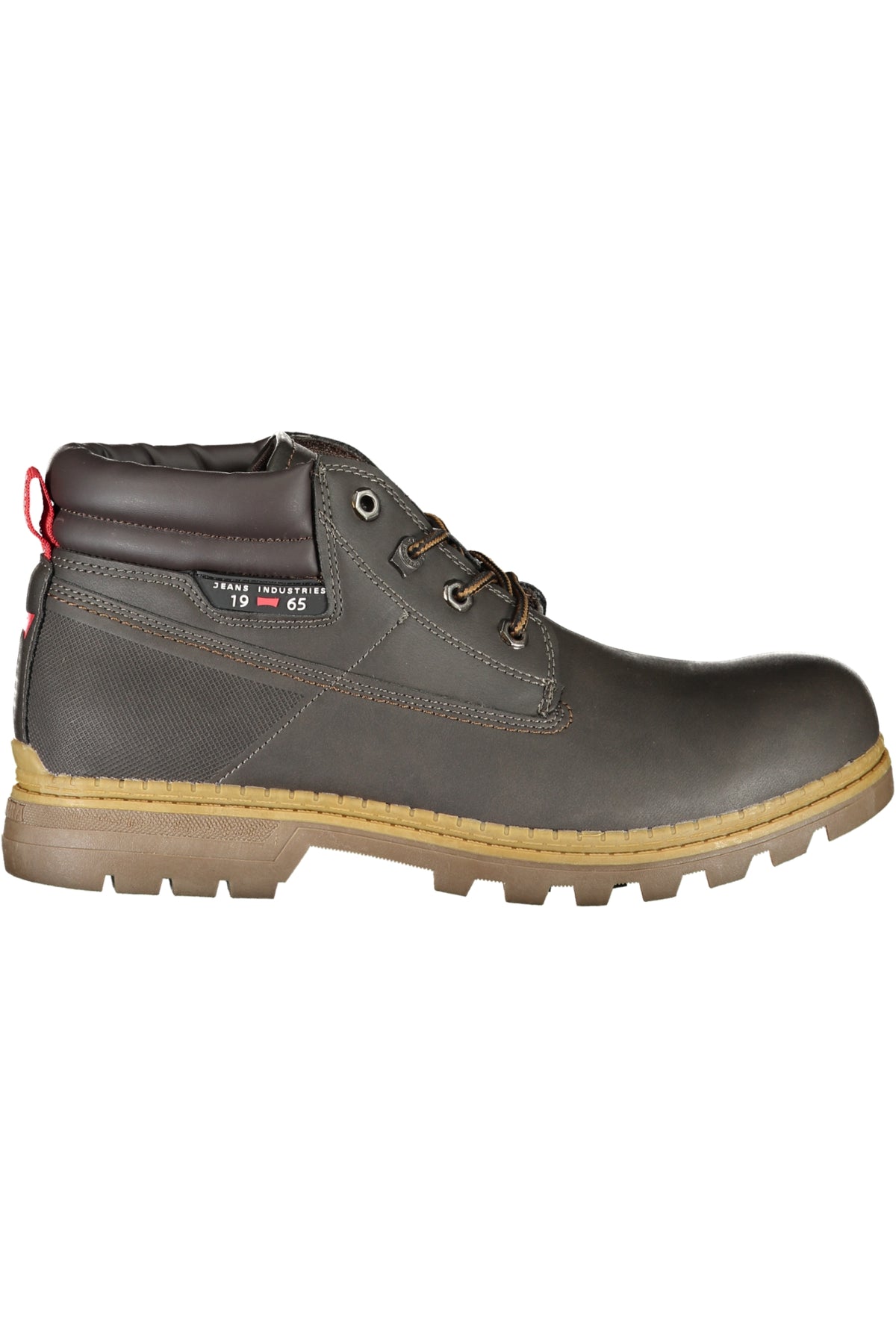 CAM73302N_MA6868COFF – Herren-Braune Schnürstiefel mit Kontrastdetails und Logo-Highlight – Größe: 40, 41, 42, 43, 44, 45, 46 – Farbe: Marrone