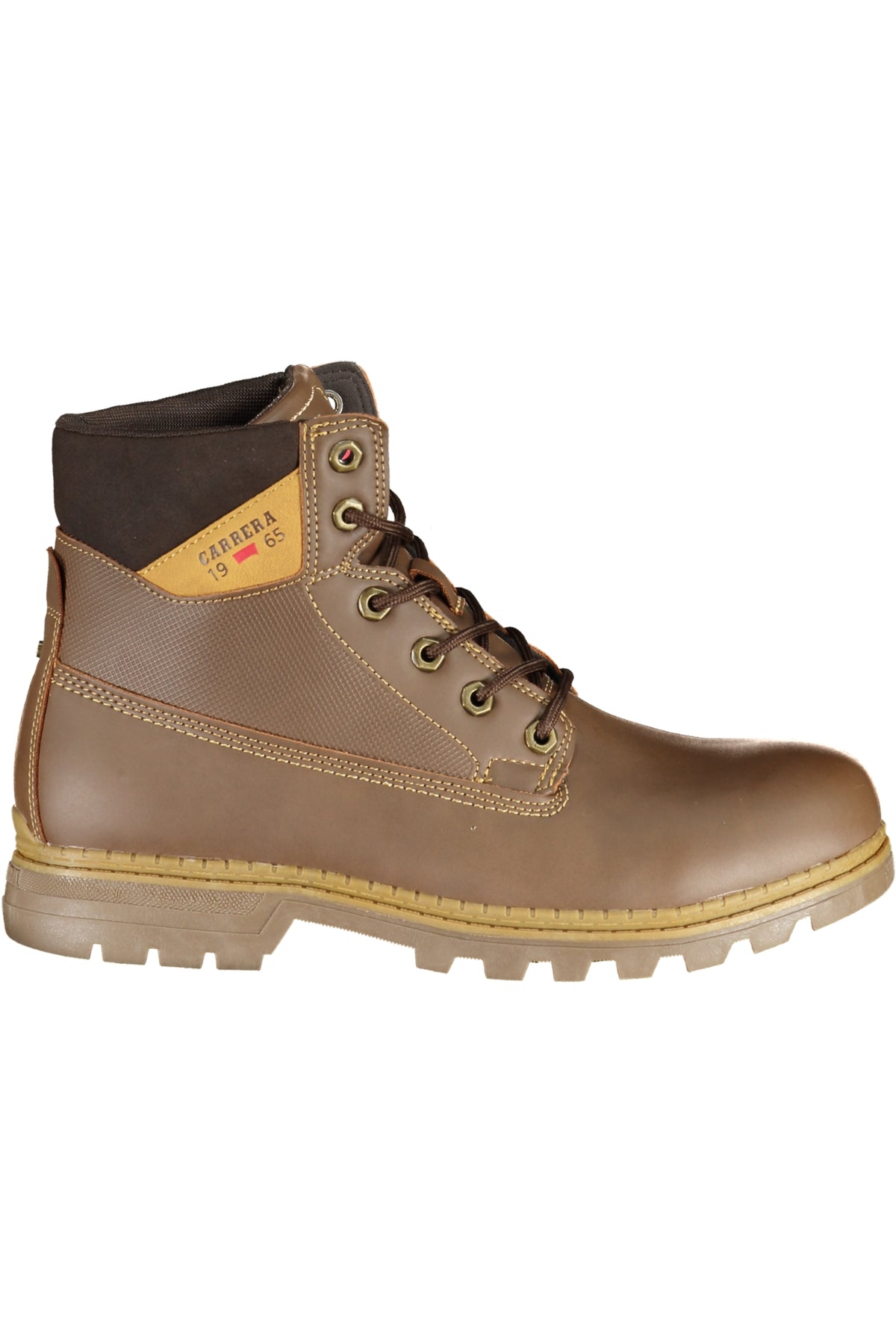 CAM73300V_MA6565ACAJ – Herrenstiefel Braun - Schnürstiefel mit Kontrastdetails & Logo Online – Größe: 40, 41, 42, 43, 44, 45, 46 – Farbe: Marrone