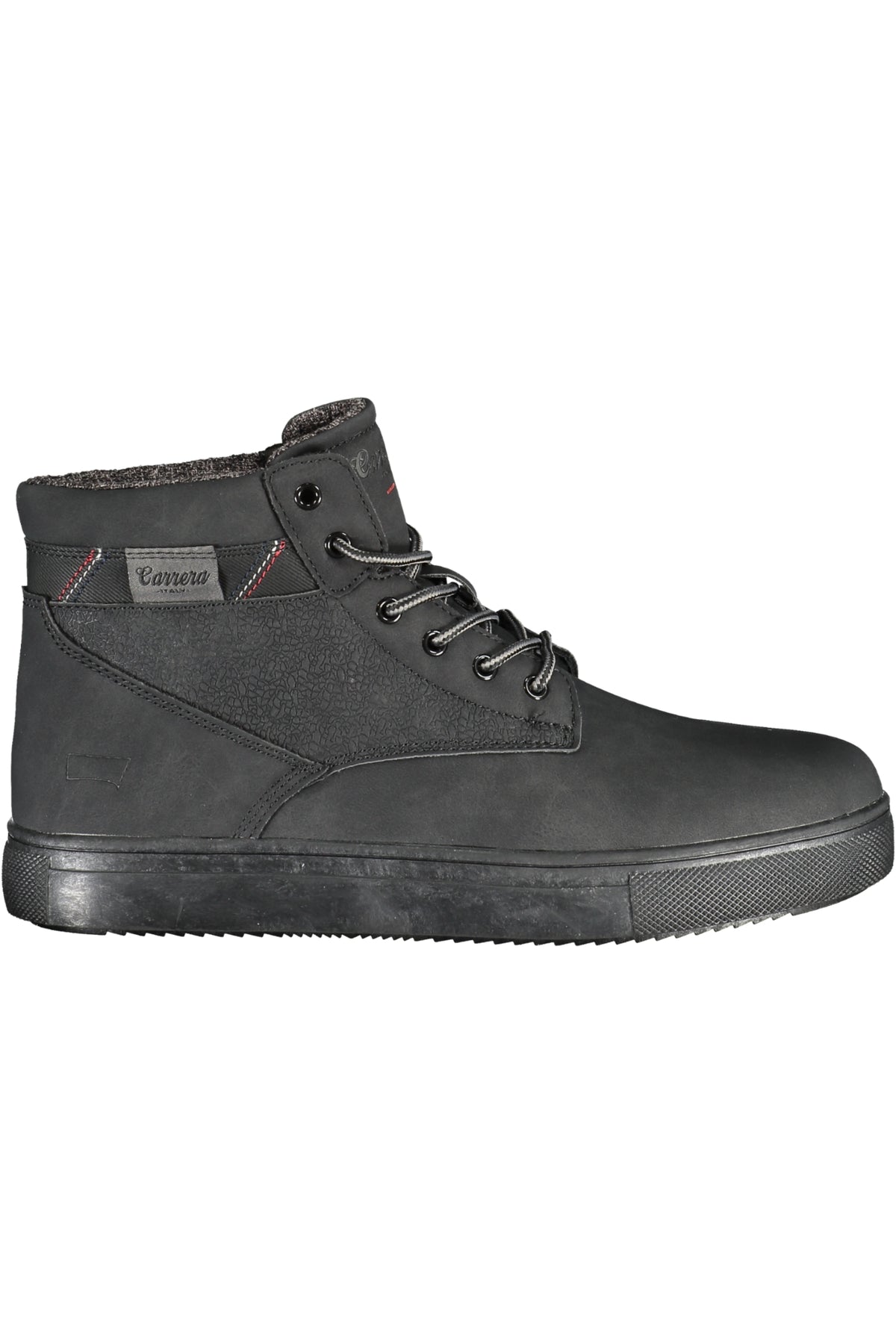 CAM23108_NE2020BLAC – Herren Schnürstiefel Schwarz mit Kontrastdetails und Logo-Design – Größe: 40, 41, 42, 43, 44, 45, 46 – Farbe: Nero