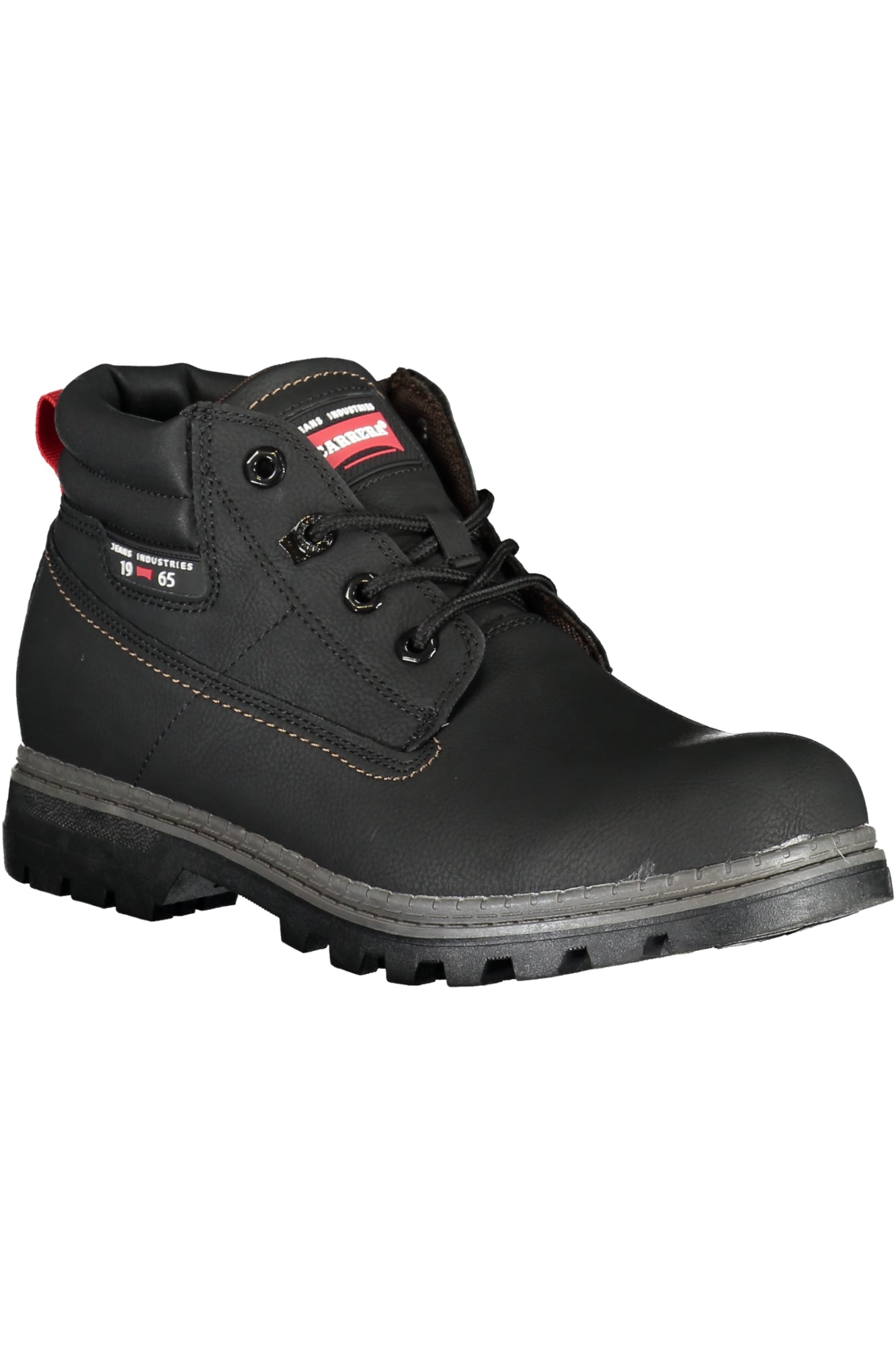 CAM73302V_NE2020BLAC – Herren Schnürstiefel in Schwarz mit Kontrastdetails und Logo – Größe: 41, 42, 43, 44, 45, 46 – Farbe: Nero