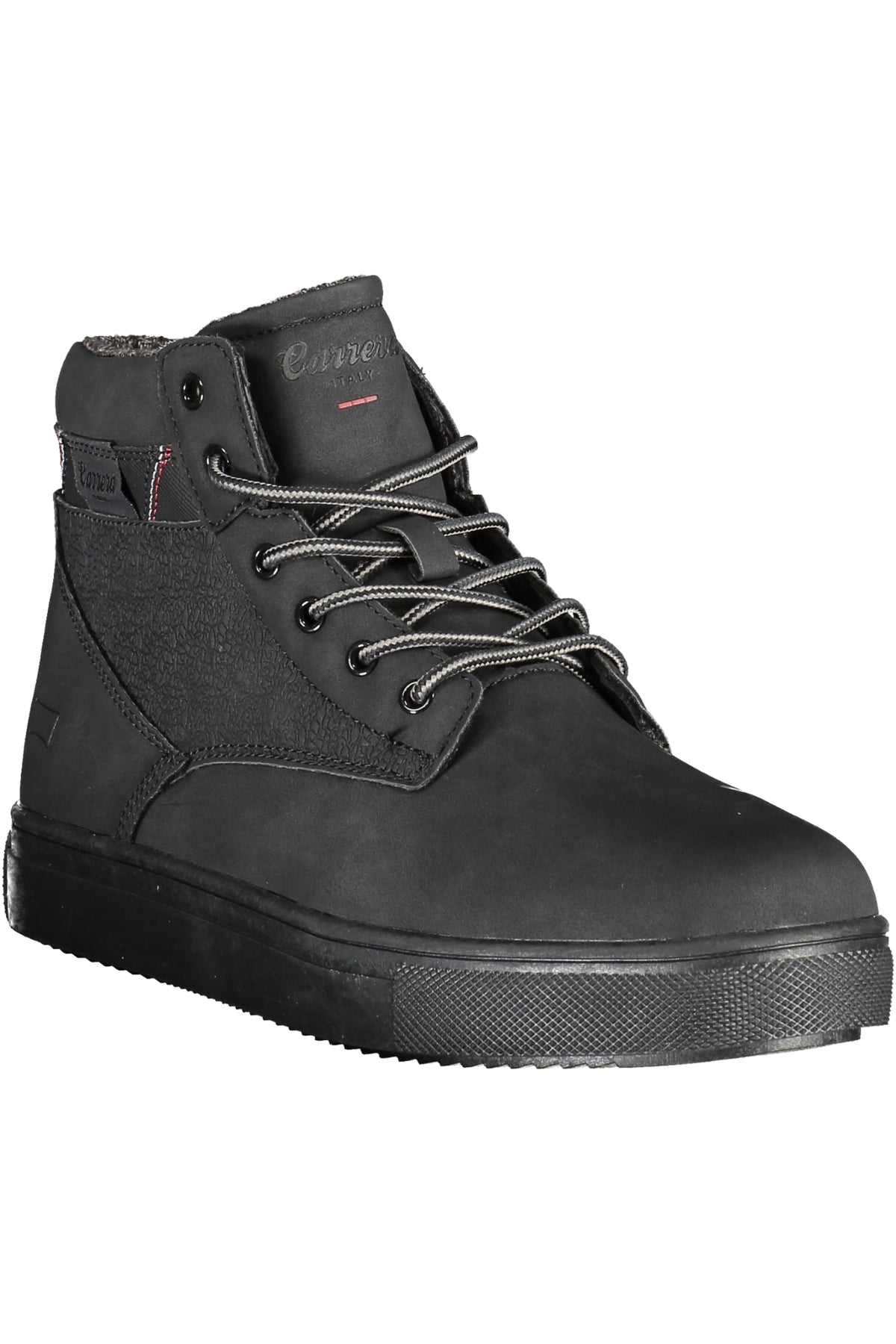CAM23108_NE2020BLAC – Herren Schnürstiefel Schwarz mit Kontrastdetails und Logo-Design – Größe: 40, 41, 42, 43, 44, 45, 46 – Farbe: Nero