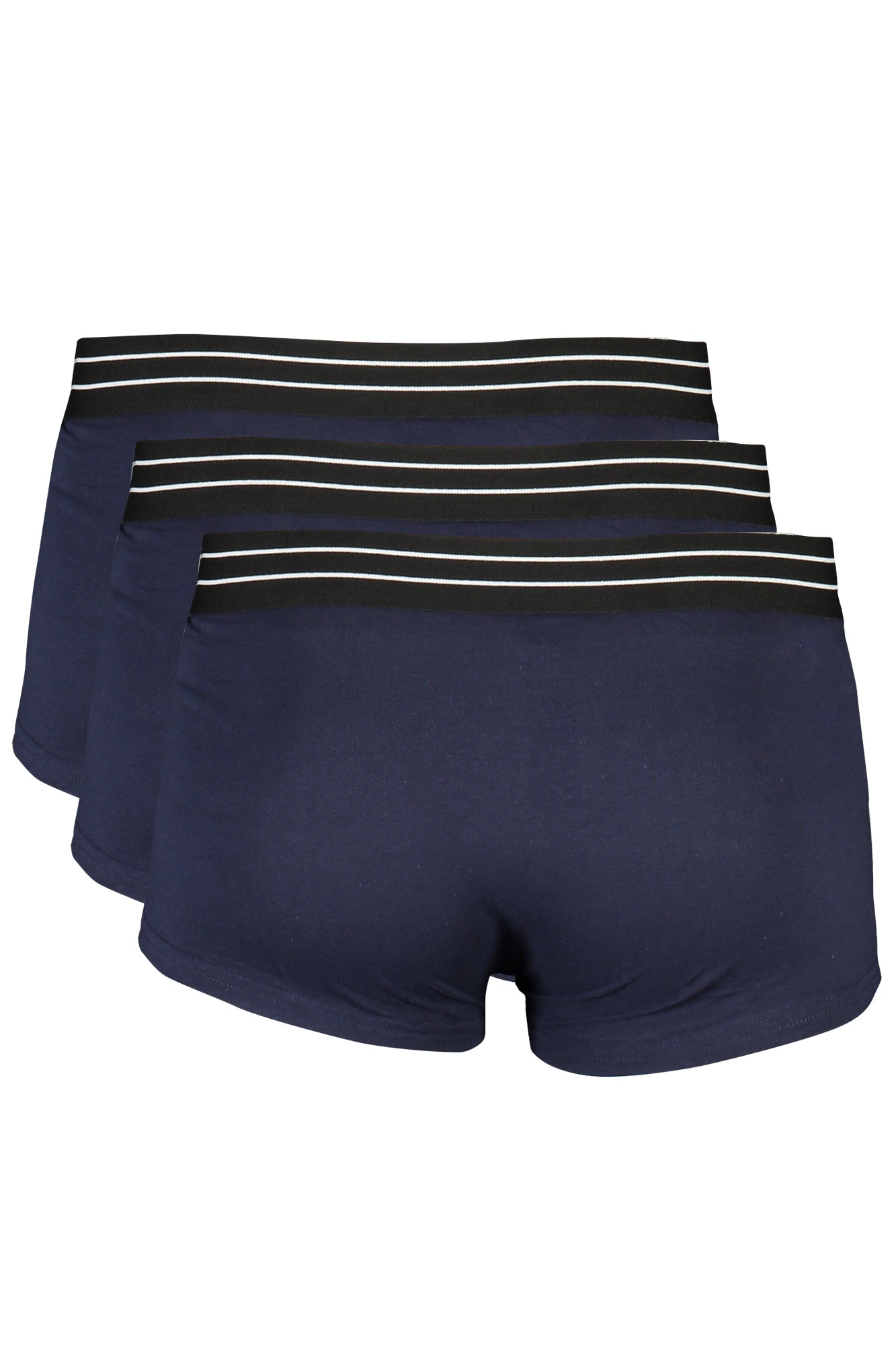 QXO01BJD003_BL04926 – Dreierpack Herren Boxershorts Blau – Elastischer Bund & Kontrastdetails – Größe: S, M, L, XL – Farbe: Blu