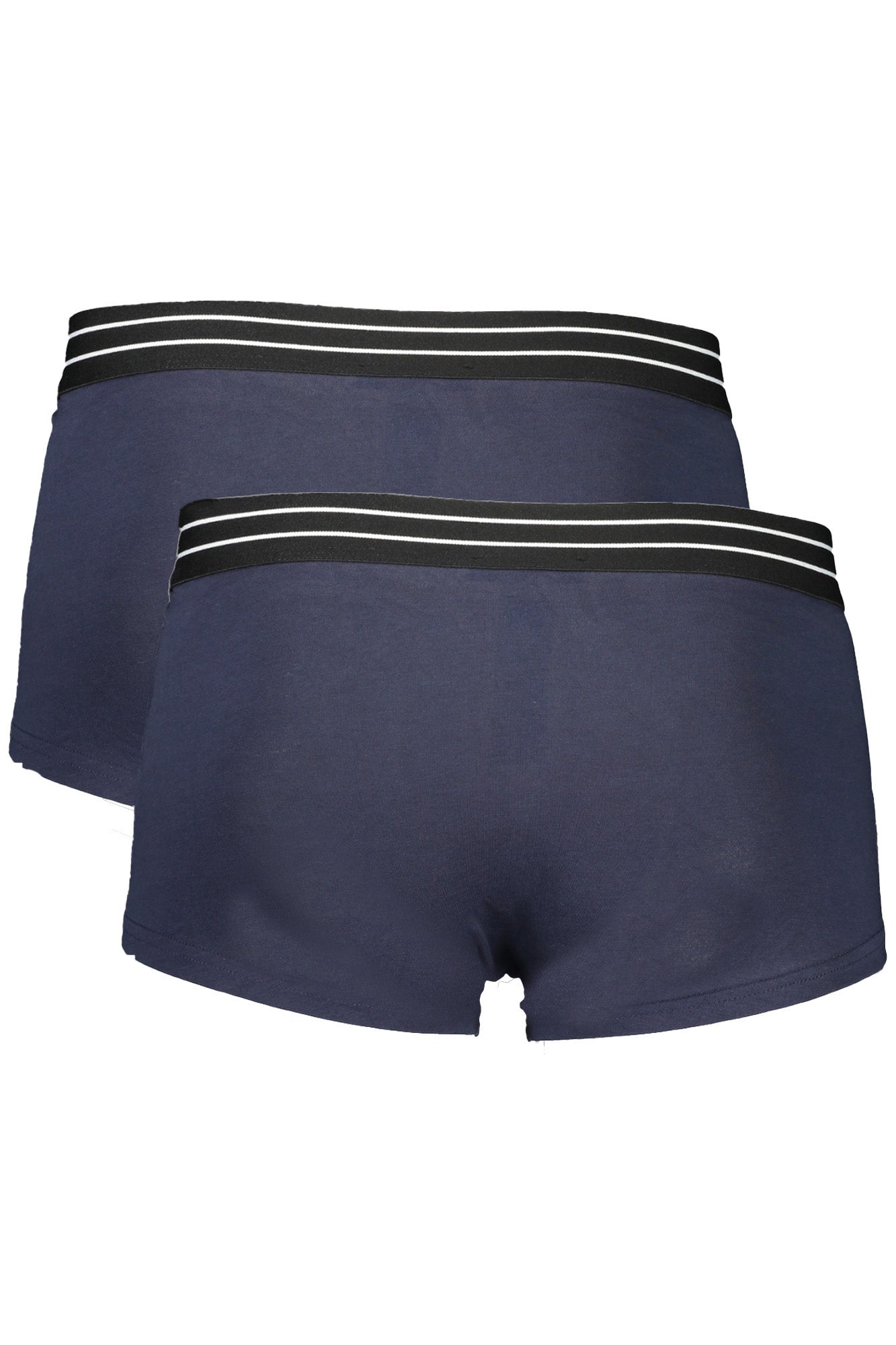 QXO01JJD003_BL04926 – Zweierpack Herren Boxershorts Blau mit Muster und elastischem Bund – Größe: S, M, L, XL, 2XL – Farbe: Blu