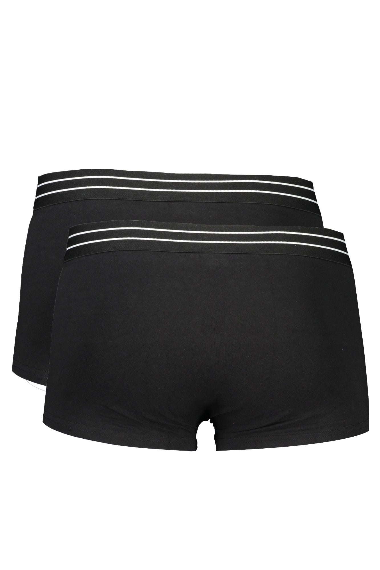 QXO01JJD003_NE05051 – Hochwertige Herren Boxershorts Schwarz im Doppelpack mit Logo-Druck – Größe: S, M, L, XL, 2XL – Farbe: Nero
