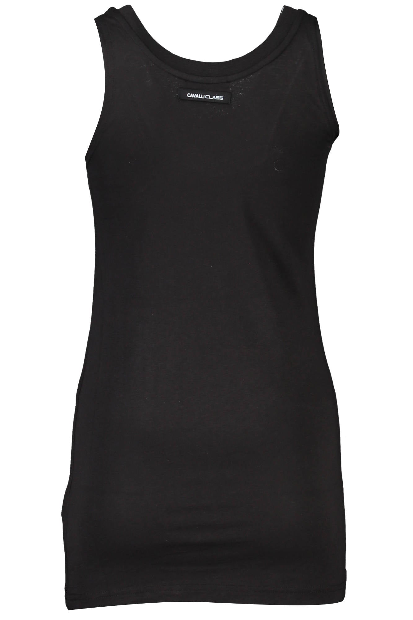 QXT62I-JD060_NERO_05051 – Elegantes Schwarzes Damen-Tanktop mit Print und Logo-Akzent – Größe: XS, S, M, L, XL – Farbe: Nero