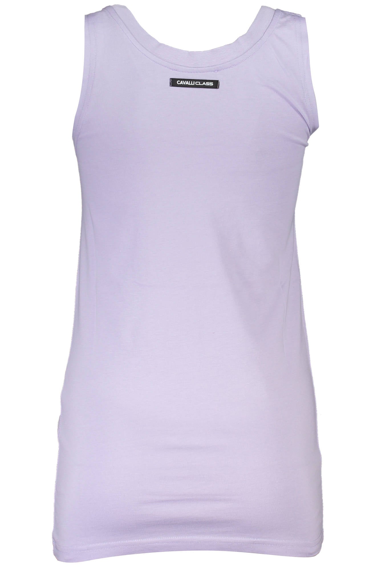 QXT62E-JD060_VIOLA_03001 – Lila Damen-Tanktop mit Druck und Rundhalsausschnitt - Breite Schultern – Größe: XS, S, M, L – Farbe: Viola